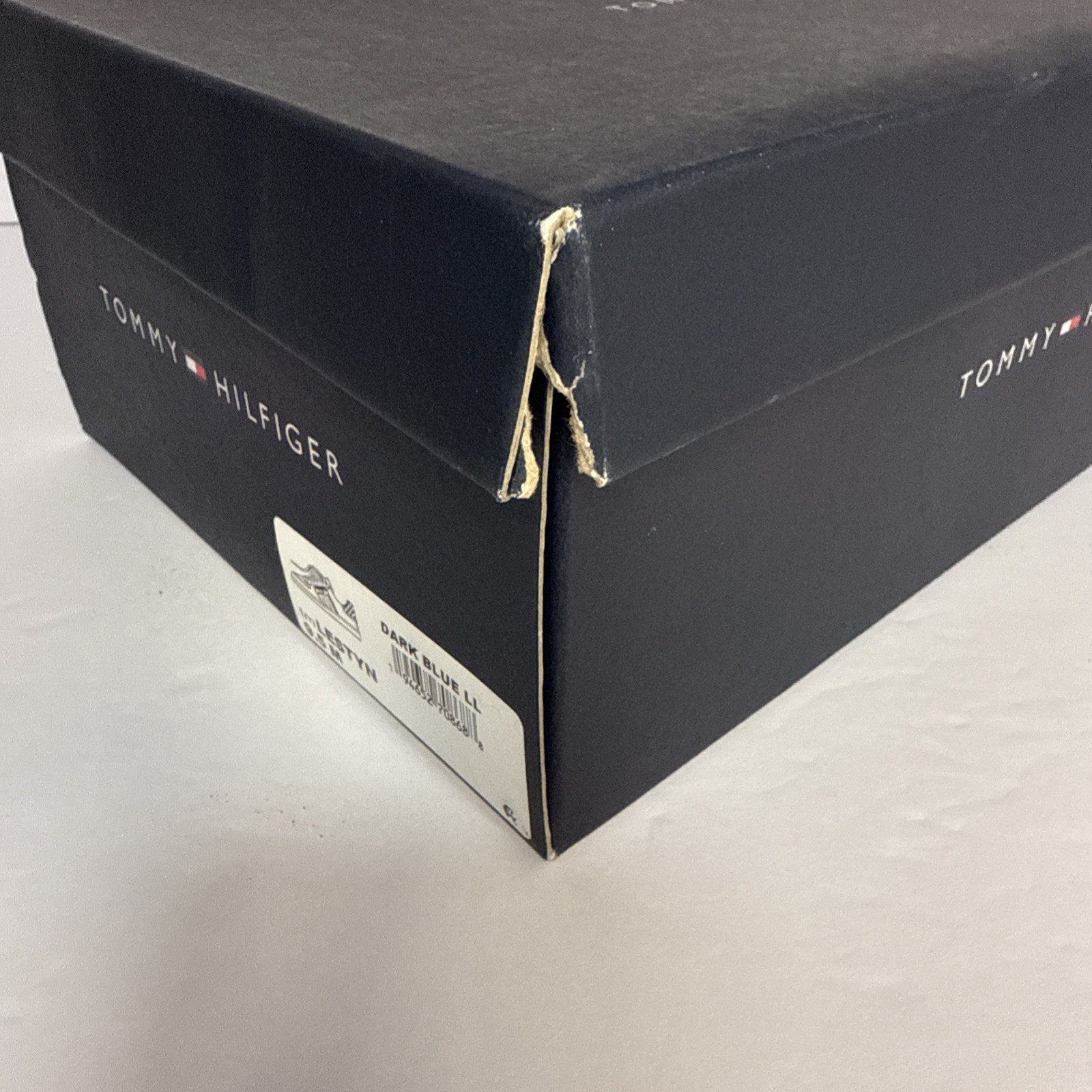 Men’s Tommy Hilfiger Navy Blue Detail Lace Up Memory Foam Sneakers Size 9.5