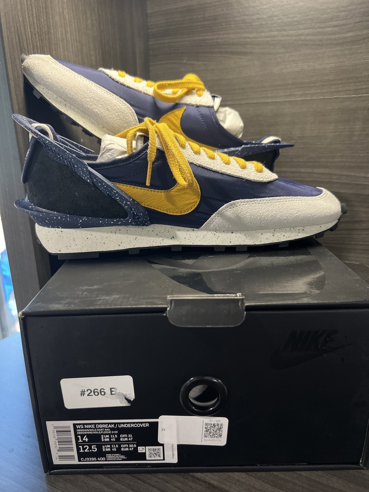 Size 14W/12.5M Nike Dbreak Undercover Obsidian Gold CJ3295-400 New