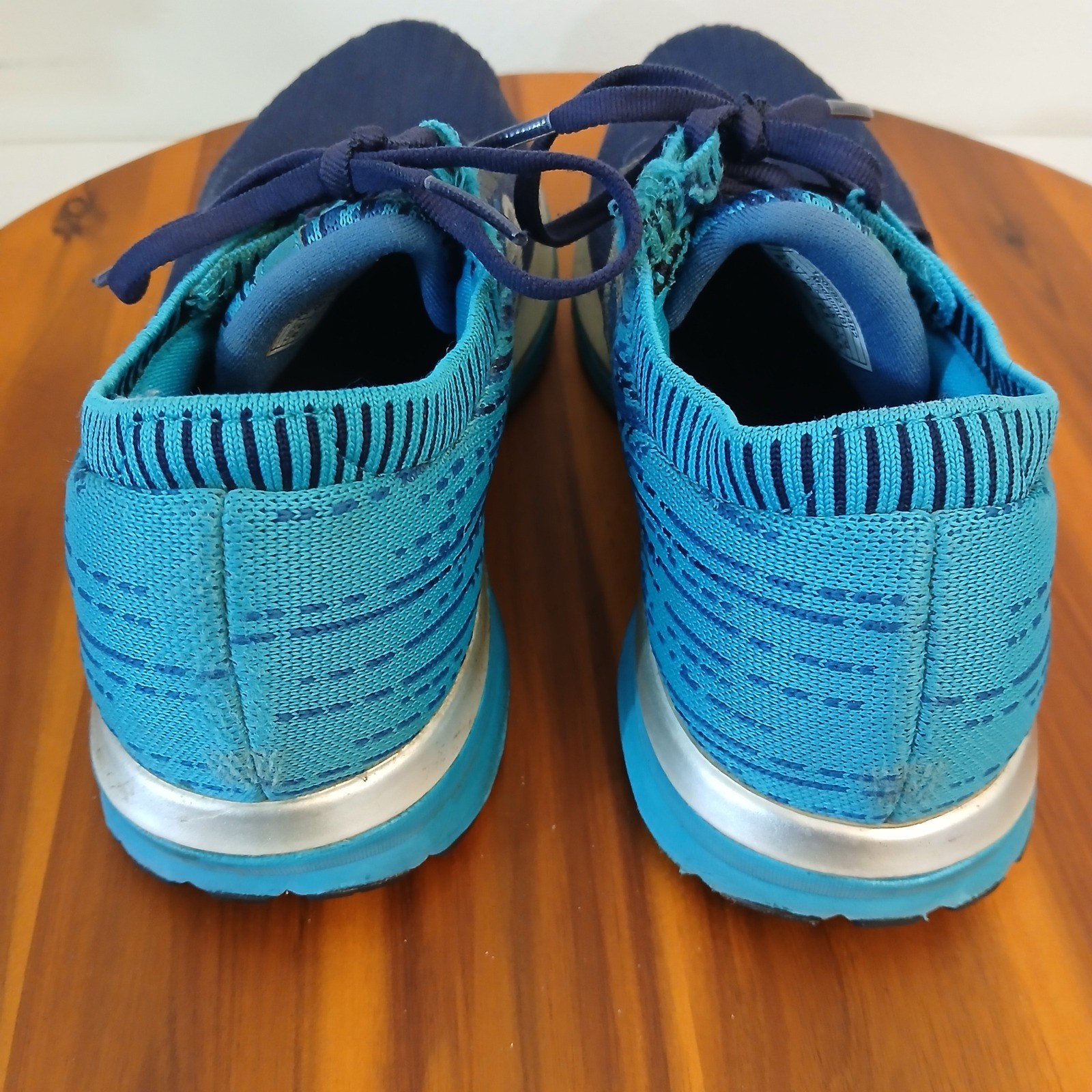 Brooks Ricochet Womens 8.5 Navy Teal Running Shoes Sneakers 1202821B482
