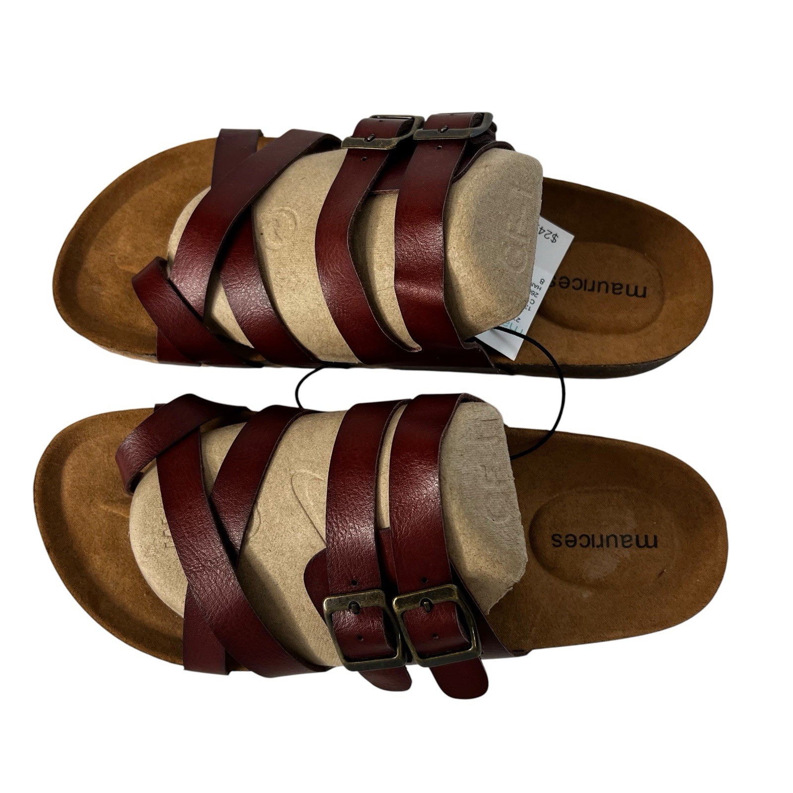 MAURICES Women’s Slip On Sandals Sz 8 Color Brown All Man-Made Materials