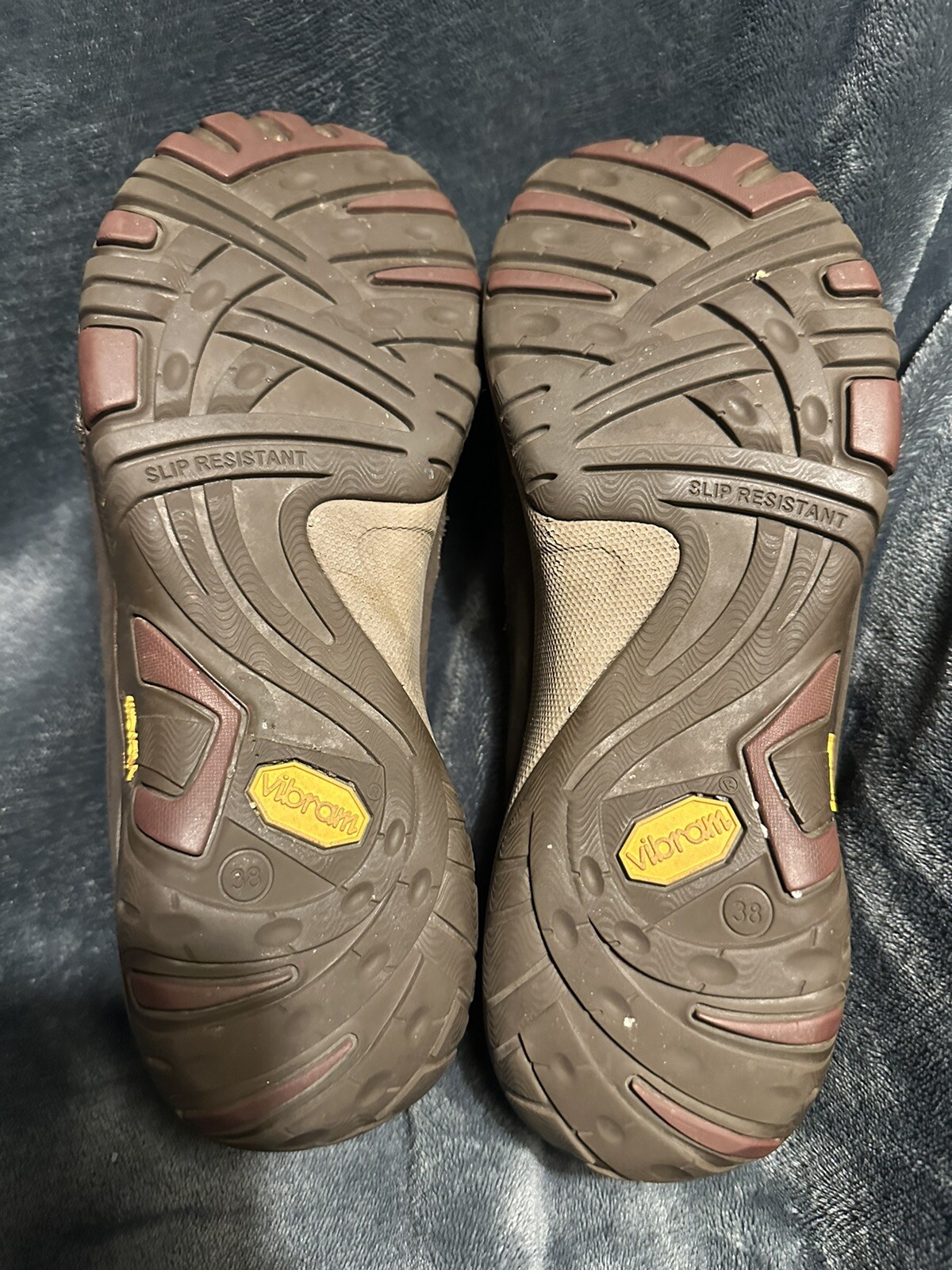 Dansko Patti Slip On Brown Milled Nubuck Vibram Sole Casual Shoes Size 38 Womens