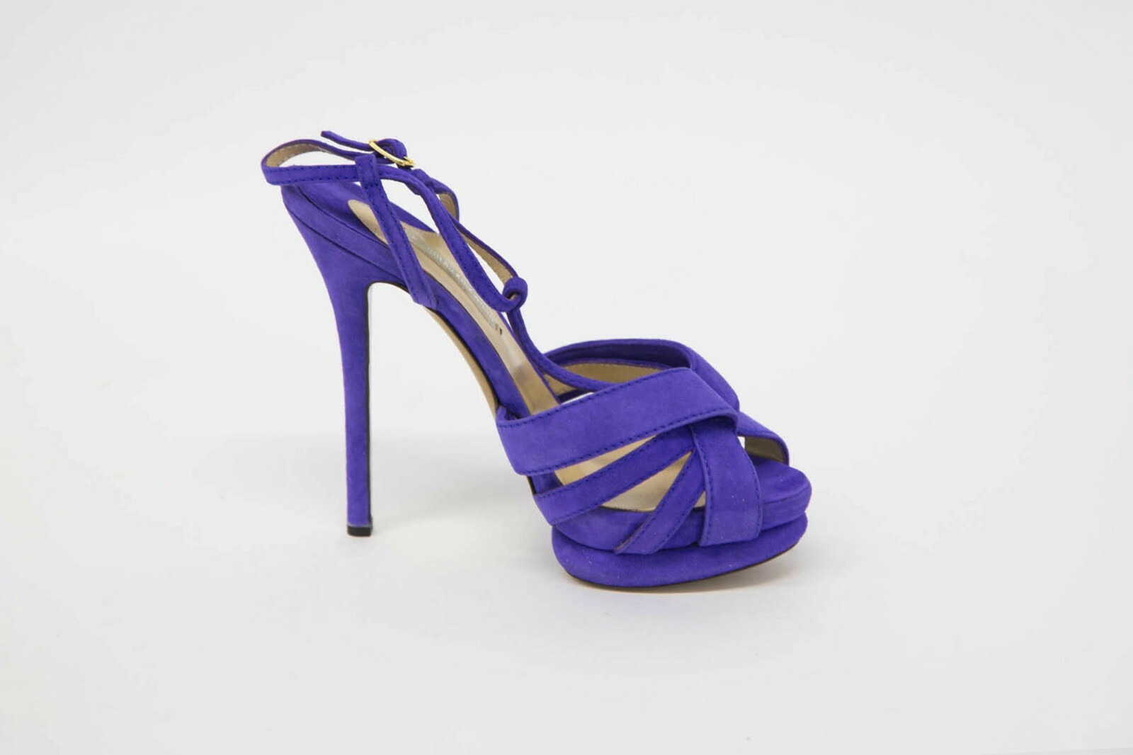 NWOB $920 Nicholas Kirkwood 100% Leather Suede T-Strap Stiletto Heels Size37/7US