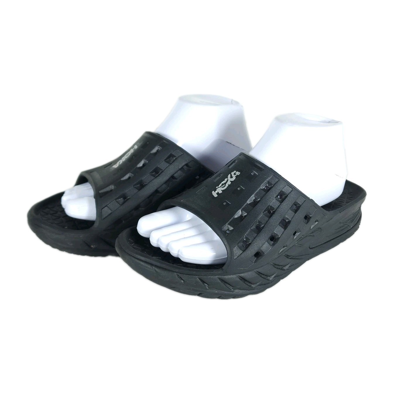 Hoka One One Ora Recovery W9 M7 Black Slide Comfort Sandals
