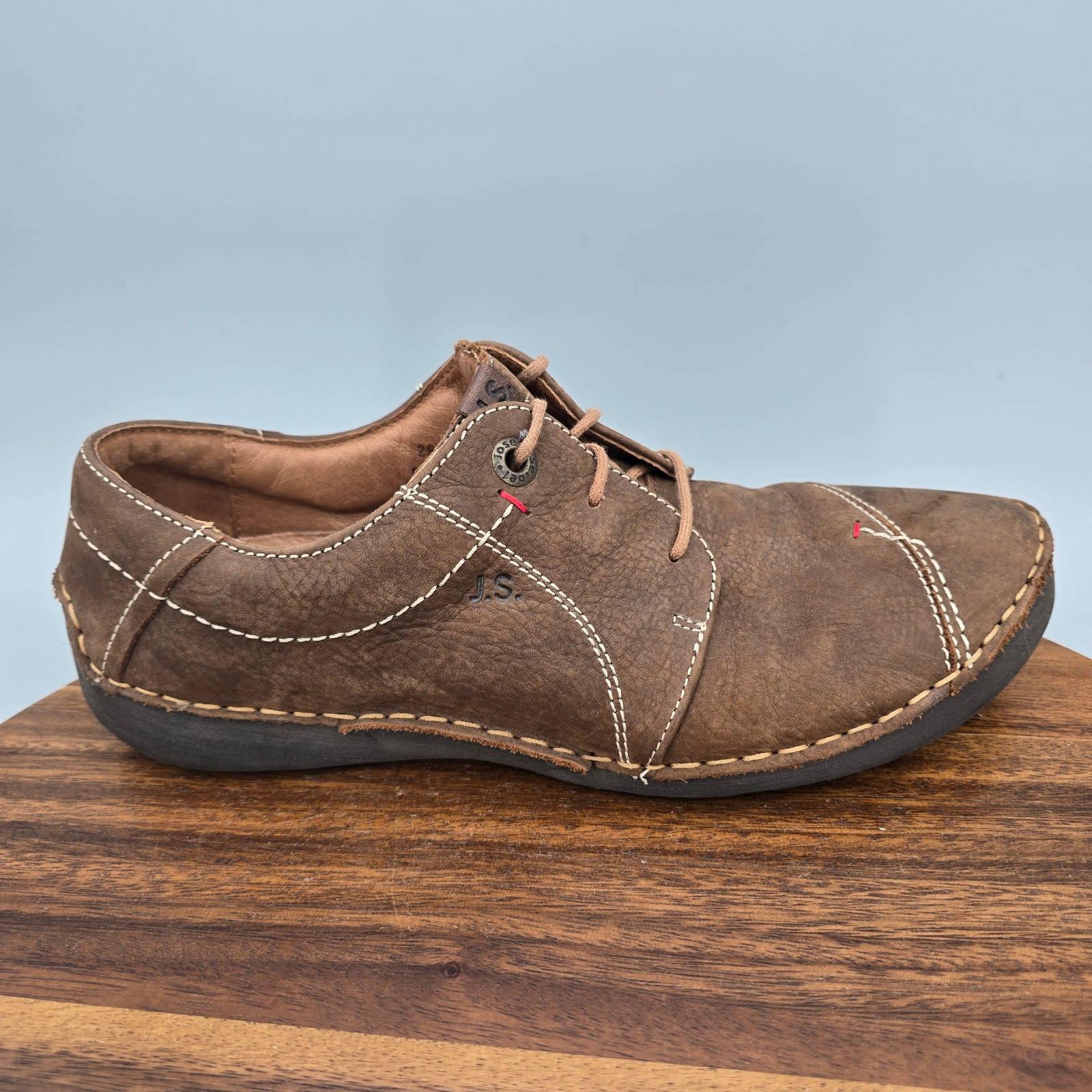 Josef Seibel Fergey 20 Shoes Womens 8 39 Brown Leather Comfort Oxford Sneakers