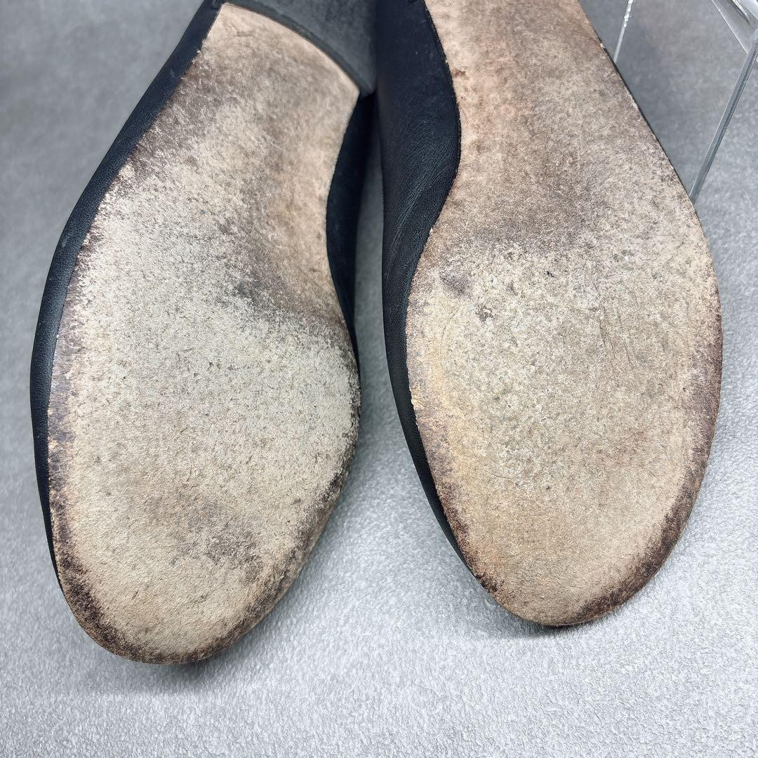 Repetto ballet shoes black flat shoes 37.5 from Japan