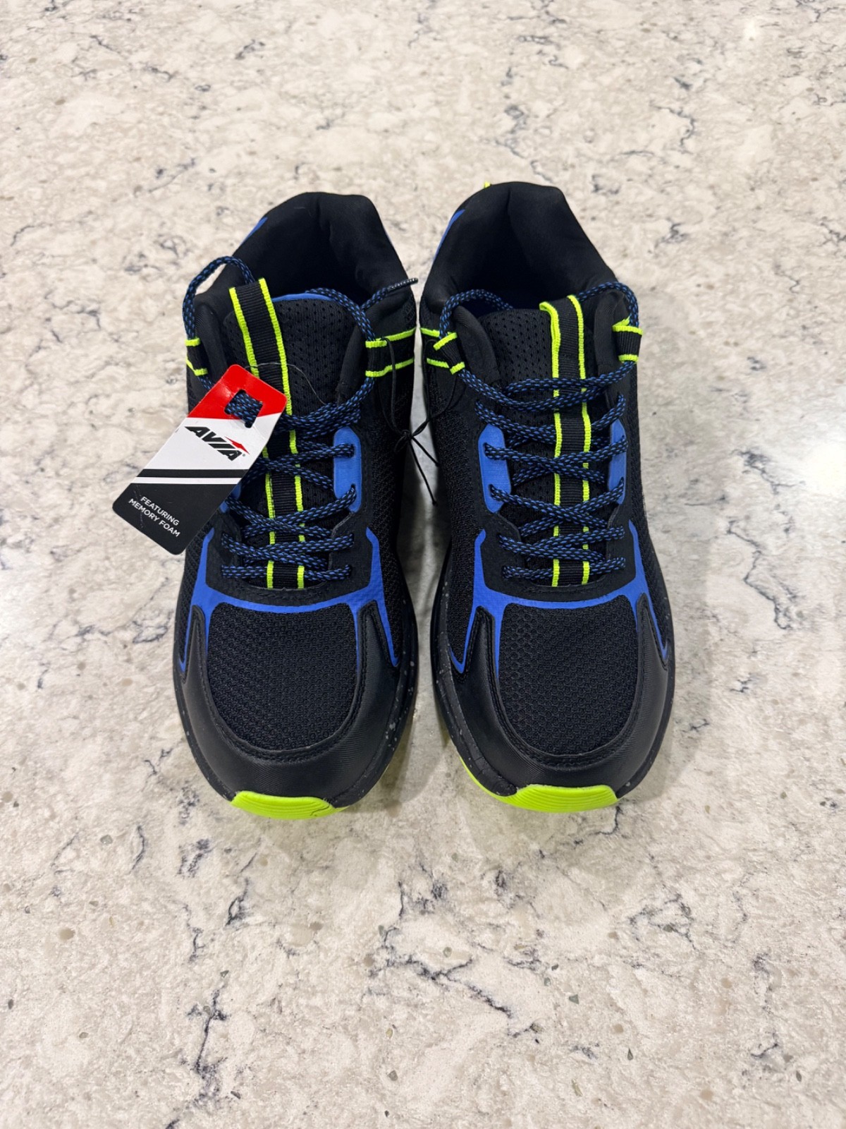NEW – Size 10.5M/12W – Avia Canyon 2.0 Black Athletic Hiking Shoes – AA50064MBYM