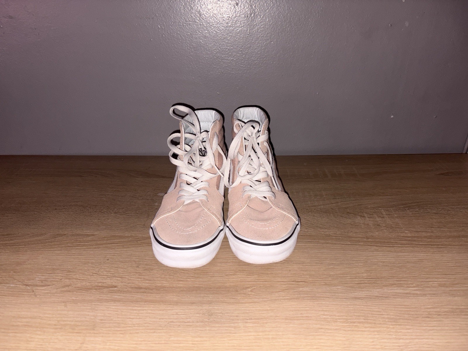 Vans -Hi Classic Bleached Apricot/White High Top Sneakers US Men5-Women 6.5-