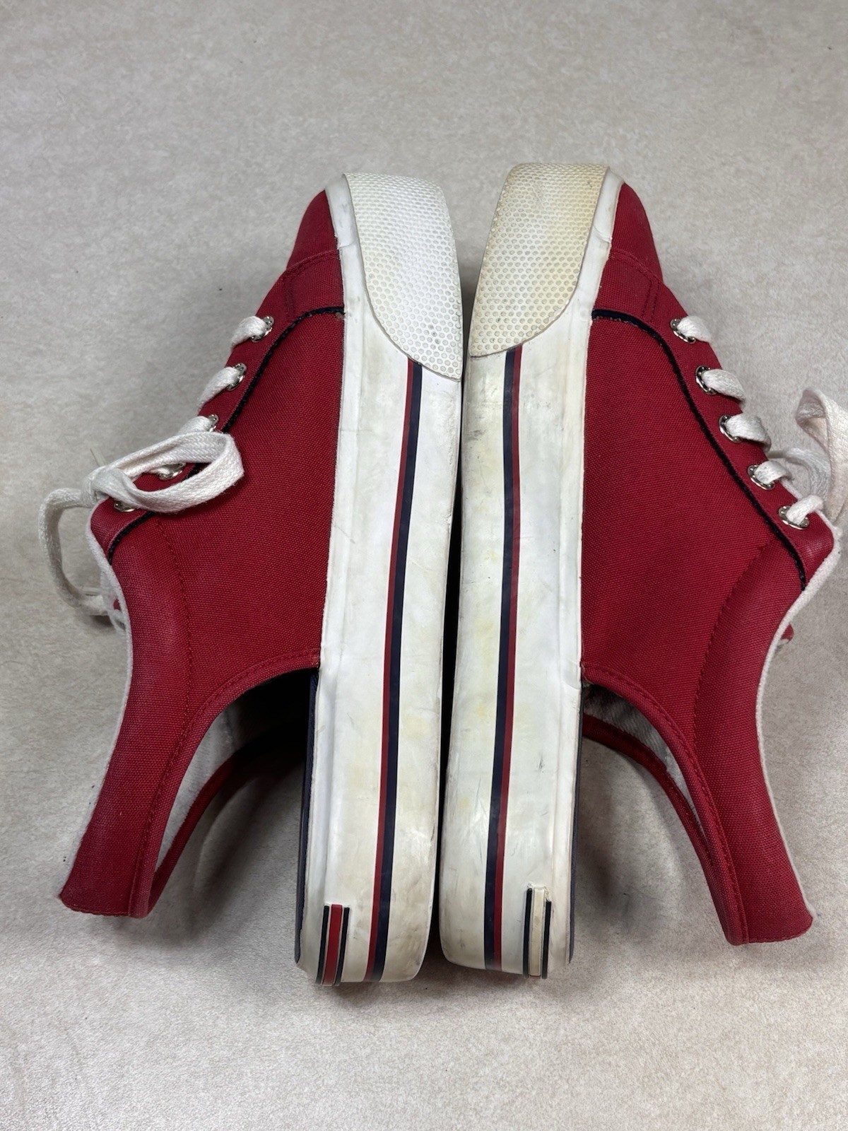 Tommy Hilfiger Platform Canvas Slingback Sneakers Classic Y2K Shoes Women’s 8.5