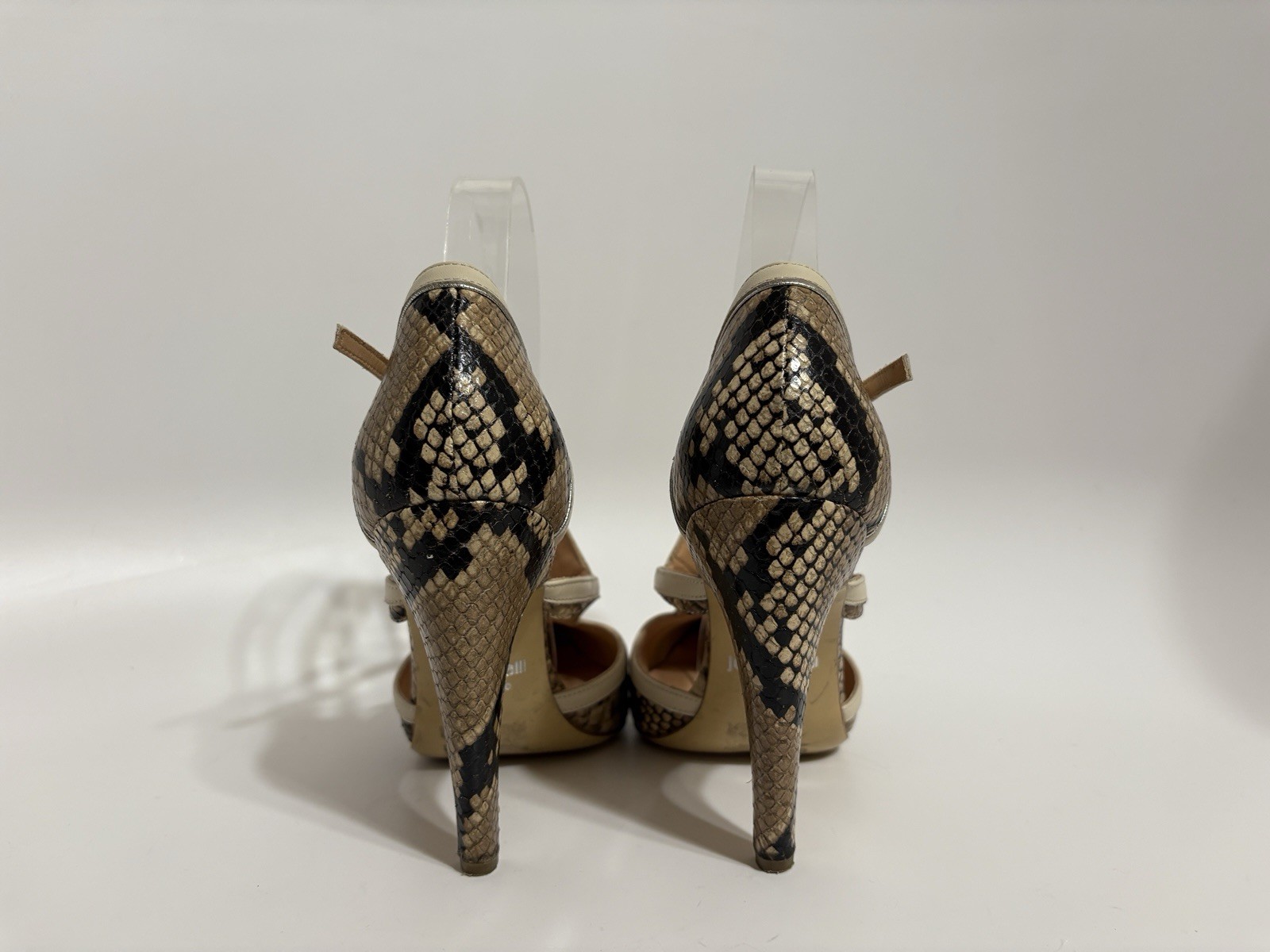 Vtg Roberto Cavalli Just Cavalli Snakeskin Heels 39