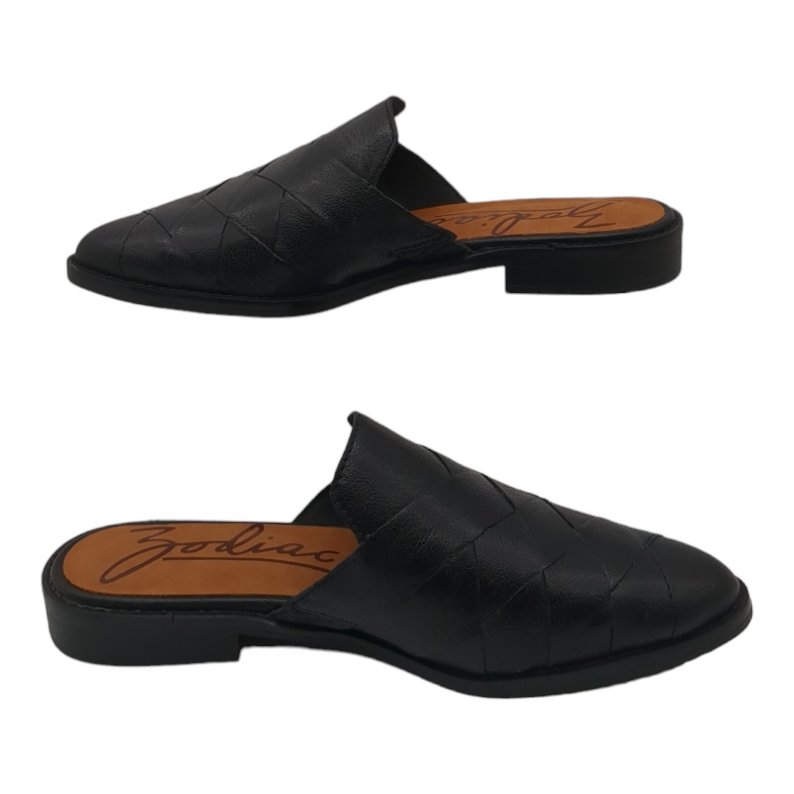 Zodiac Womens Hendrix-Mule Black Faux Leathe Mules Shoes 9.5 Medium (B,M)