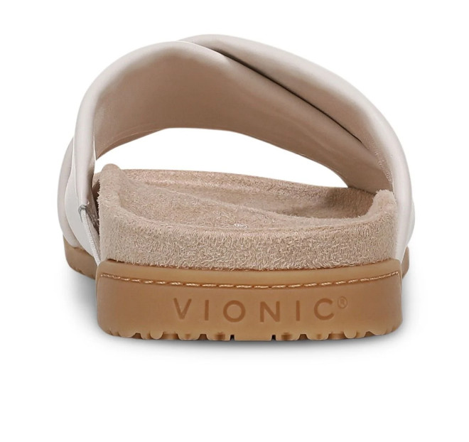 VIONIC Etna Slide Sandal, Sea Salt Leather