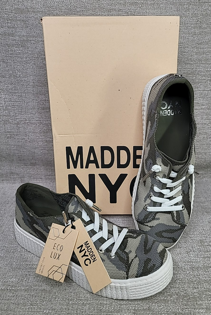 Madden NYC Women’s Platform Glycerine Camo Eco Lux Comfort Sneakers Size 7 NEW