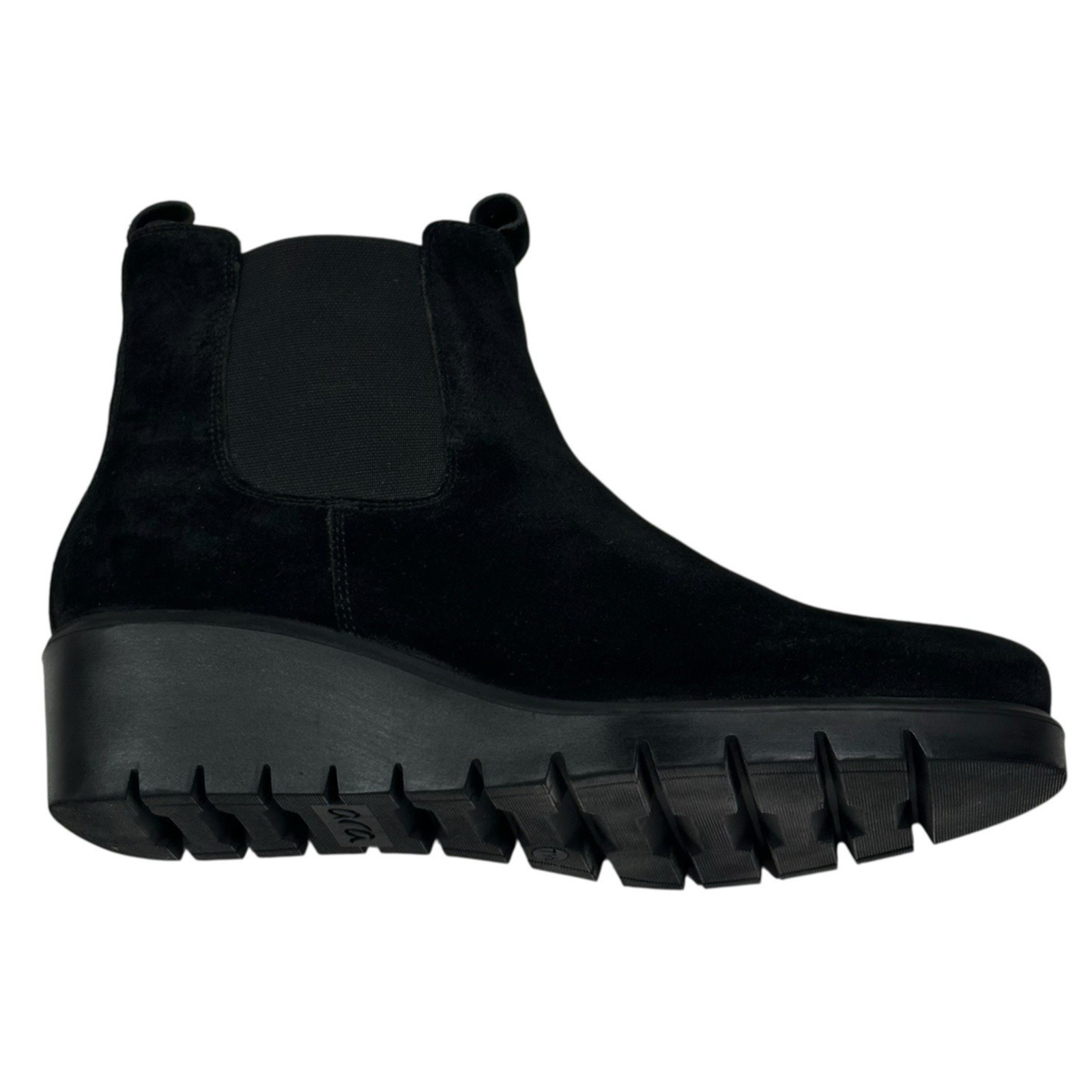 Ara Cascade Black Suede Chelsea Ankle Boots Womens UK 7.5 US 10 New $230