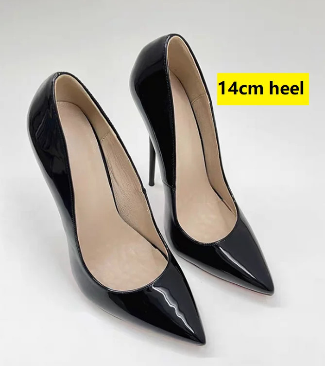 16c/14cm Fetish High Heels Women Pumps Men Cosplay Sexual Bedsides Shallow Shoes