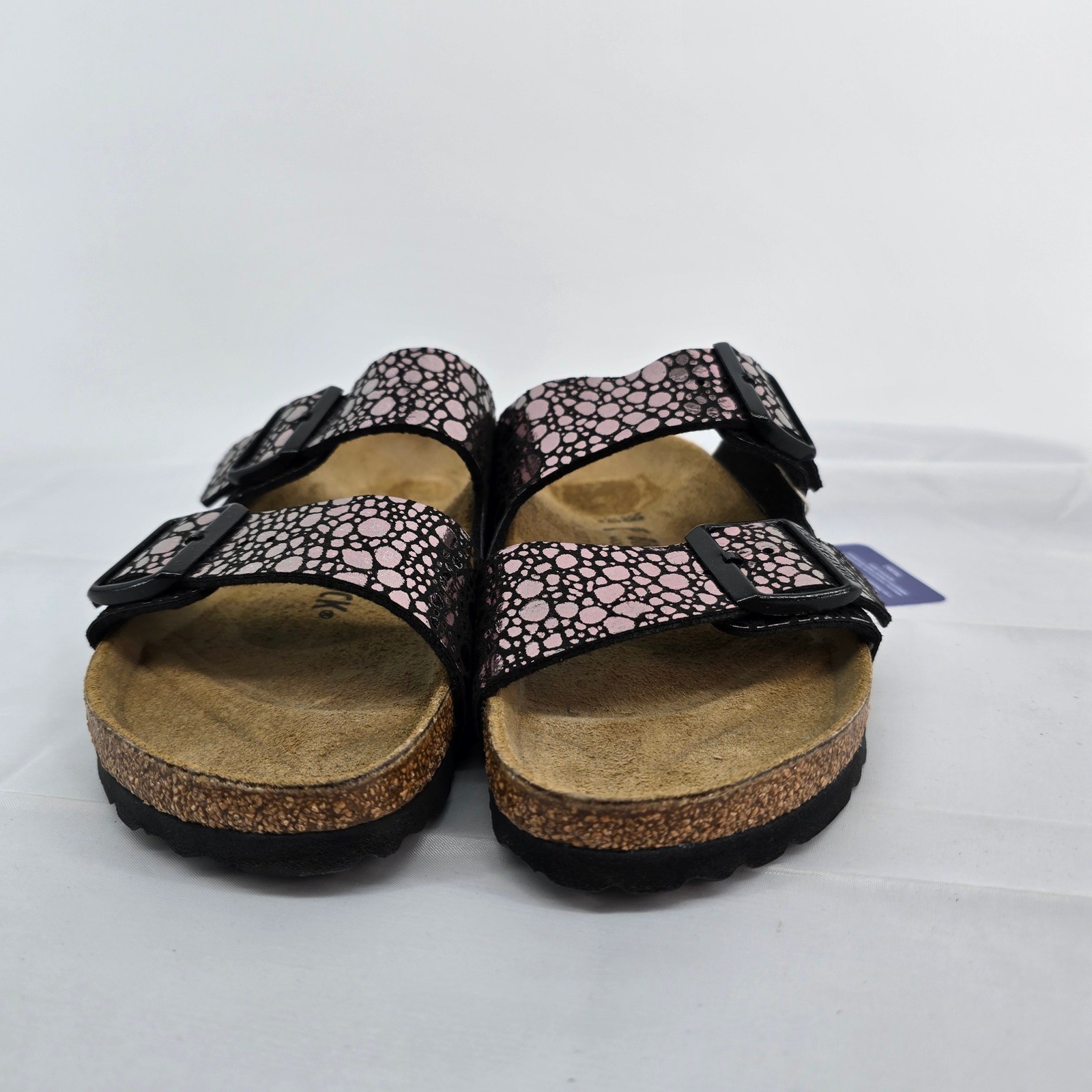 Birkenstock Arizona Magic Galaxy Black Silver Metallic Stones Sandals 38 NEW