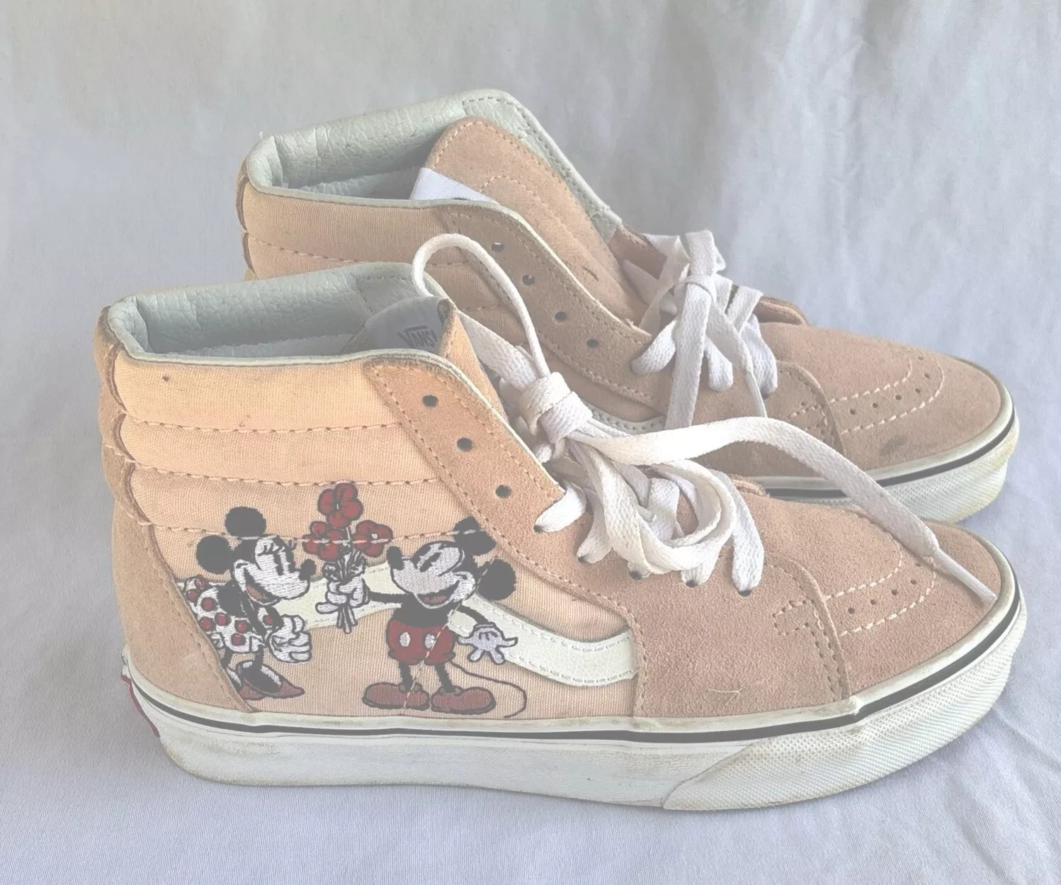 Disney Vans Mickey & Minnie Mouse Pink Hightop Vans Limited Edition US M 4 W 5.5