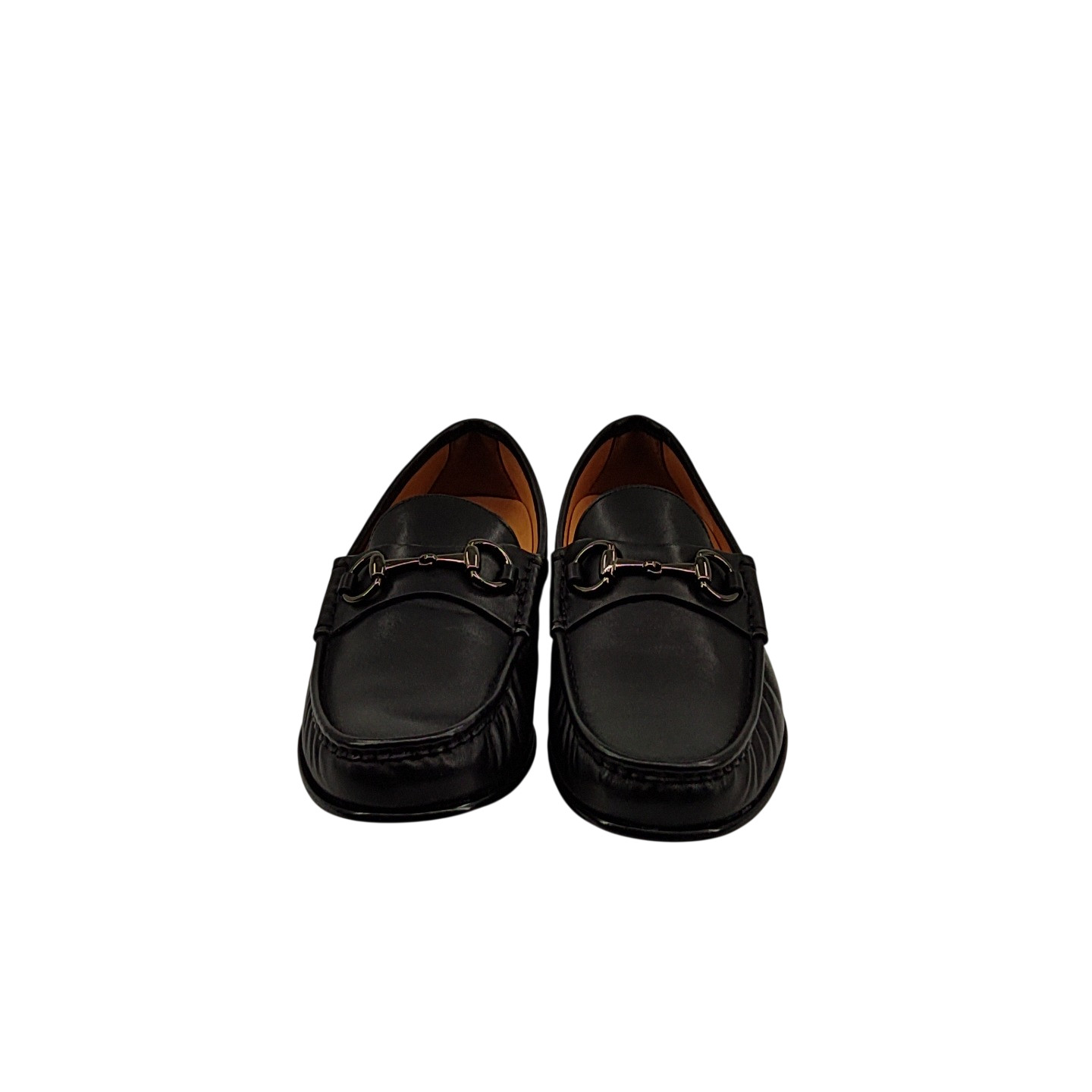 Quince Calfskin Leather Horsebit Loafer Black Shoes 9.5