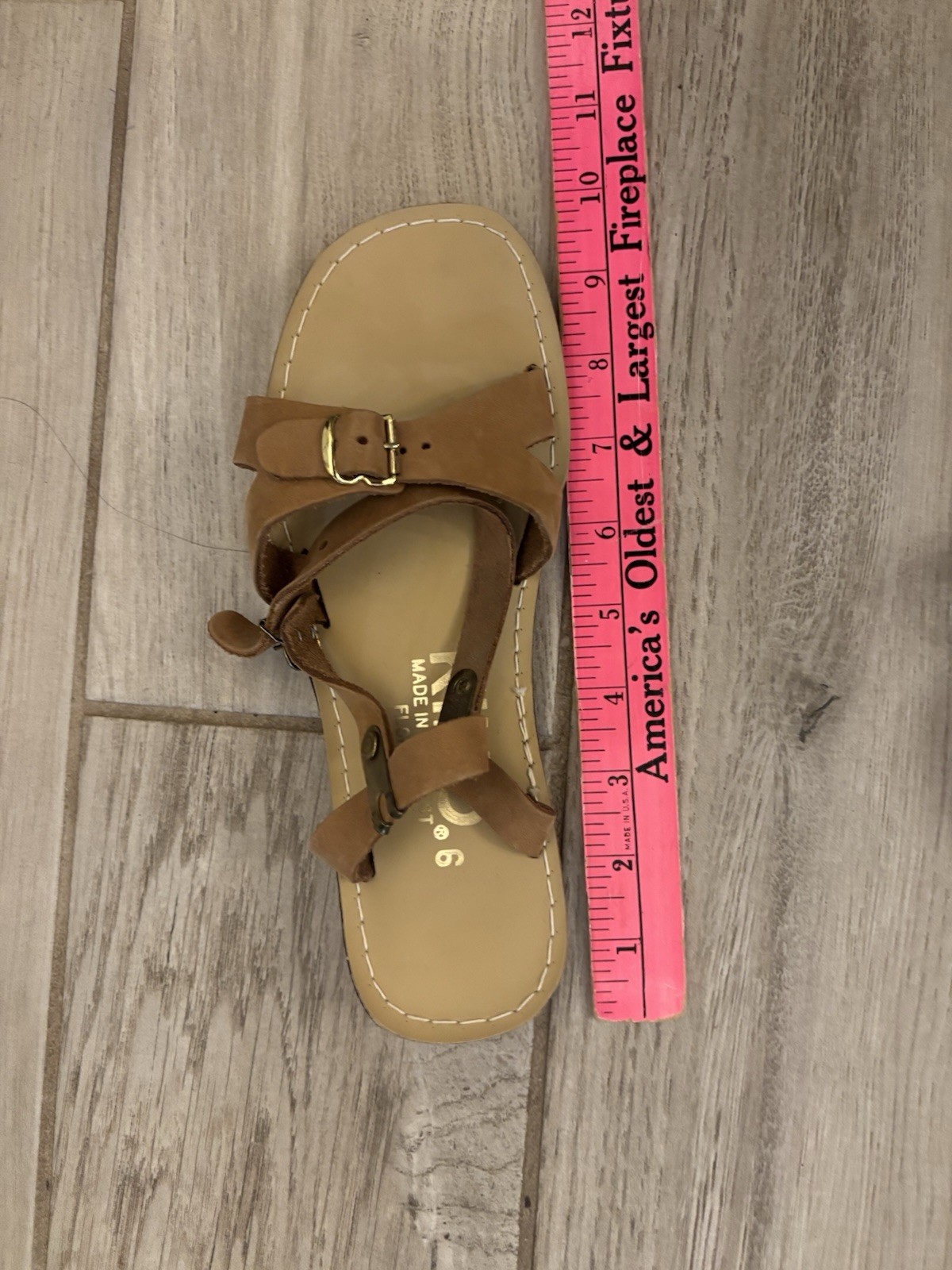 Kino Key West Mercedes Leather Sandals Size 6