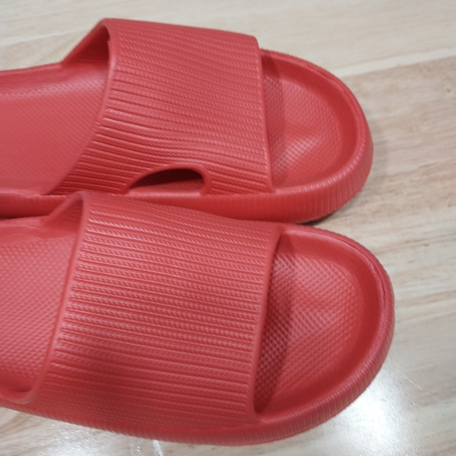 Unbranded Unisex Cloud Slide Sandals Platform Foam EU 38-39 Red/Salmon
