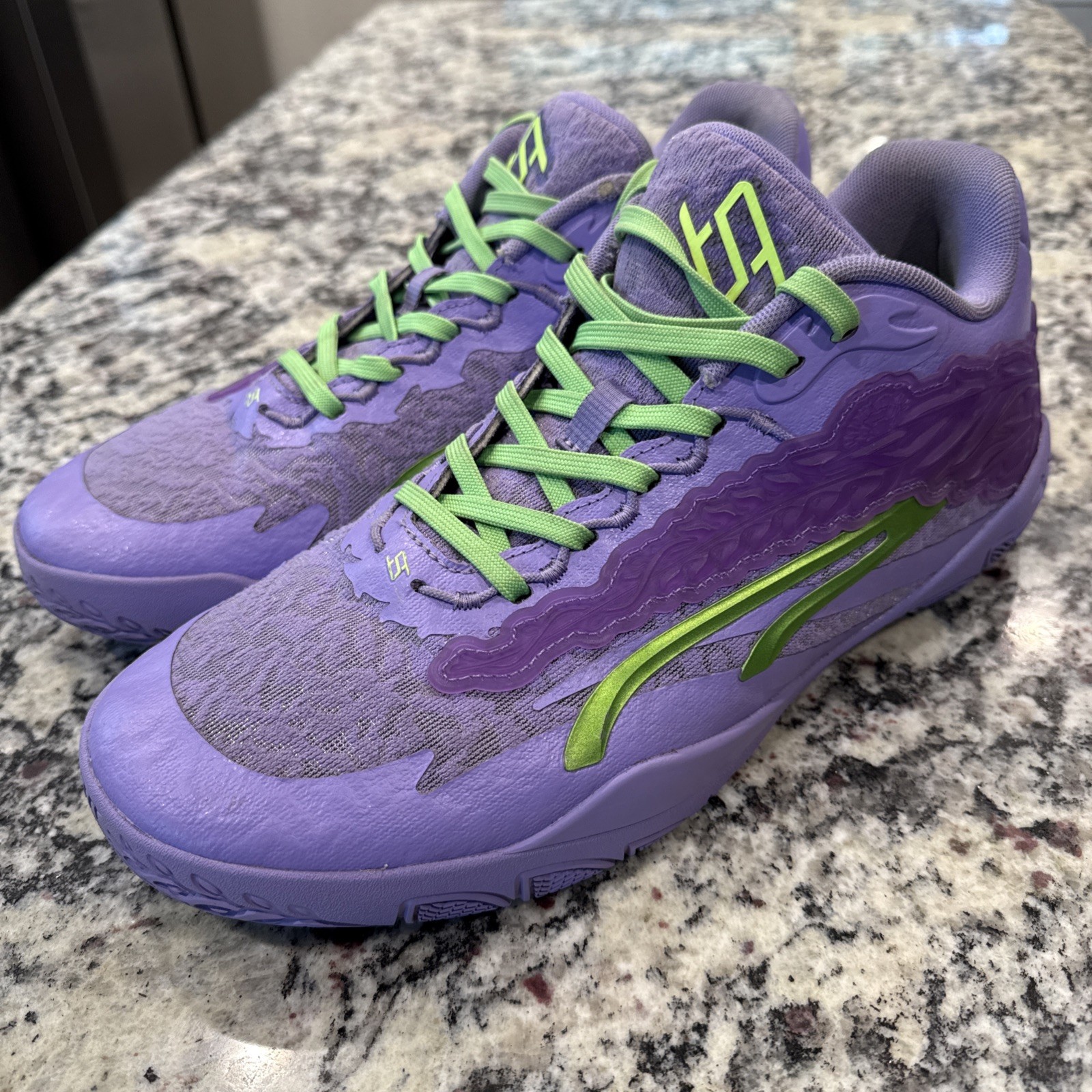 PUMA Stewie X 3 Lace Em Up Basketball Womens 13.5 Purple Sneakers 311346-01