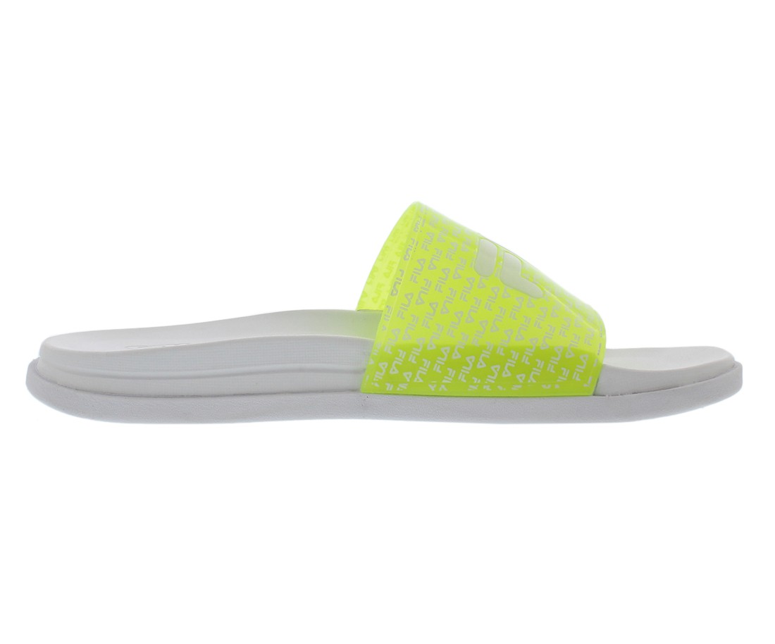 Fila Drifter Lux Repeat Womens Shoes Size 7, Color: White/Neon