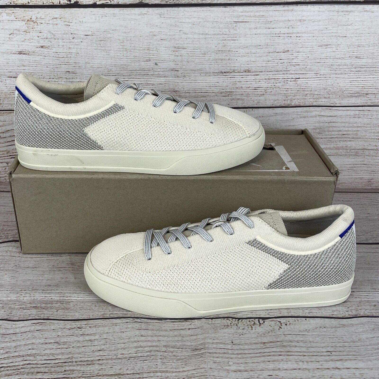 Rothy’s The Lace Up Sneakers Womens Sz 8 Diamond Twill