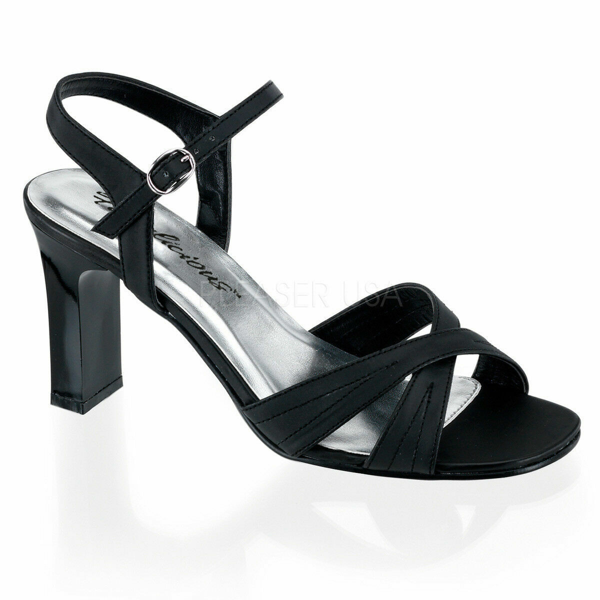 3″ Black Salsa Heels Crossdresser Shoes Mens Drag Queen Sandals size 12 13 14 15