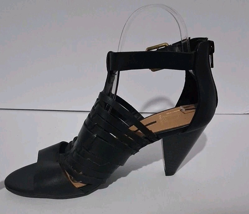 New Directions Strappy Gladiator Open Toe Sandals 3.5 IN Block Heel Size 7.5