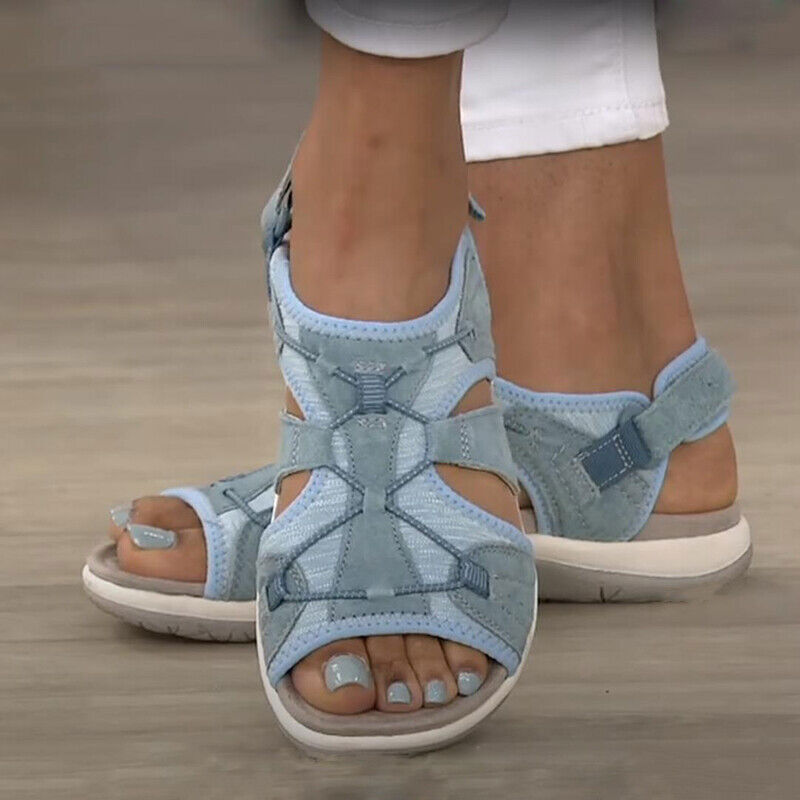 Women Beach Shoes Casual Flats Female Summer Sandals Walking Shoes Footwear