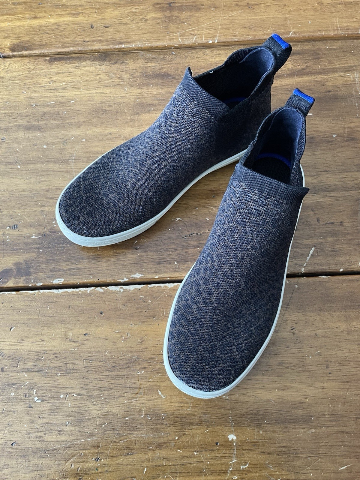 Rothy’s The Chelsea Ankle Boot Espresso Spot Leopard Size 7.5 Sneakers Shoes