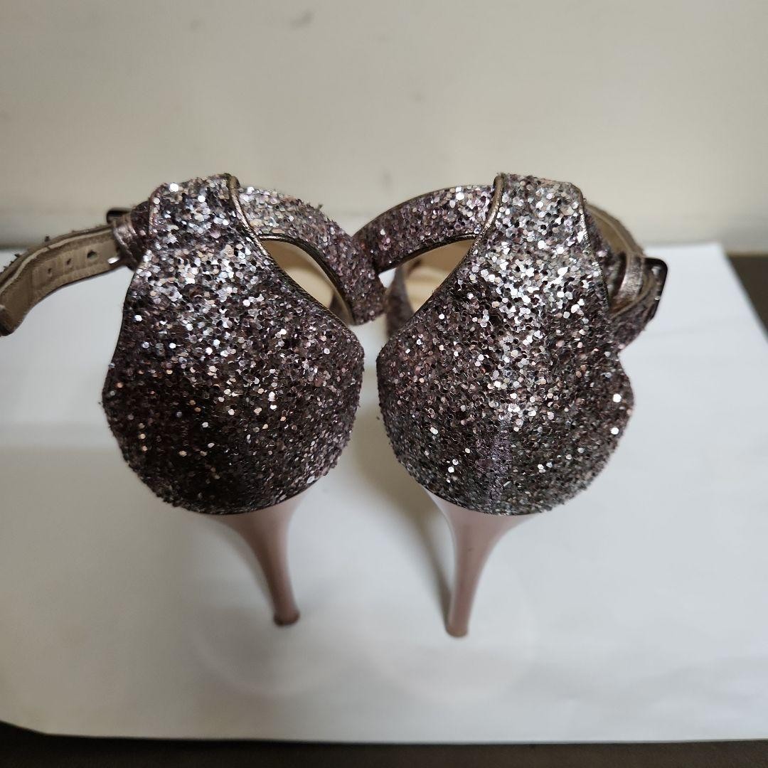 Rare Jimmy Choo 37 24cm Heels 8.5cm Stiletto Sandals Elegant Women’s Shoes