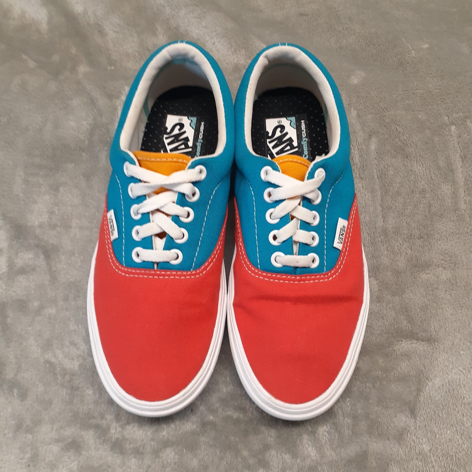Vans Classic Women 8.5/Men 7 Comfycush Era Multi Color Block Low Top Canvas