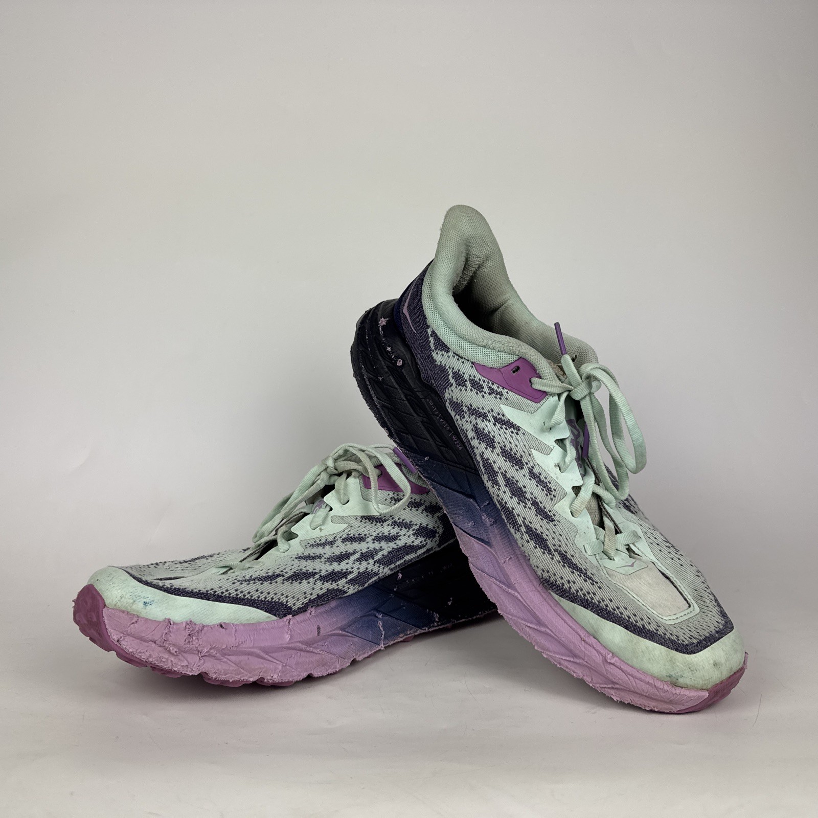 Hoka Speedgoat 5 Sunken Blue/Evening Primrose Womens US Size 11B