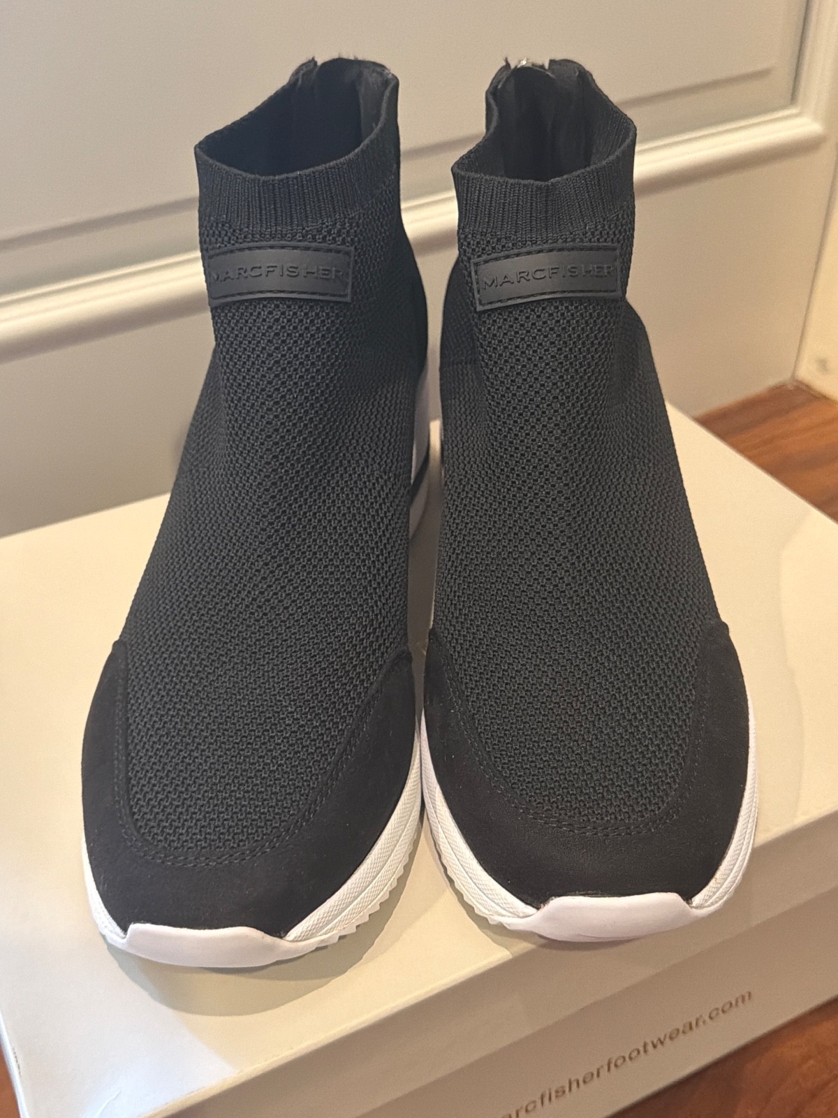 BNIB Black Marc Fisher Muscling Bootie WMNS Size 9. See photos