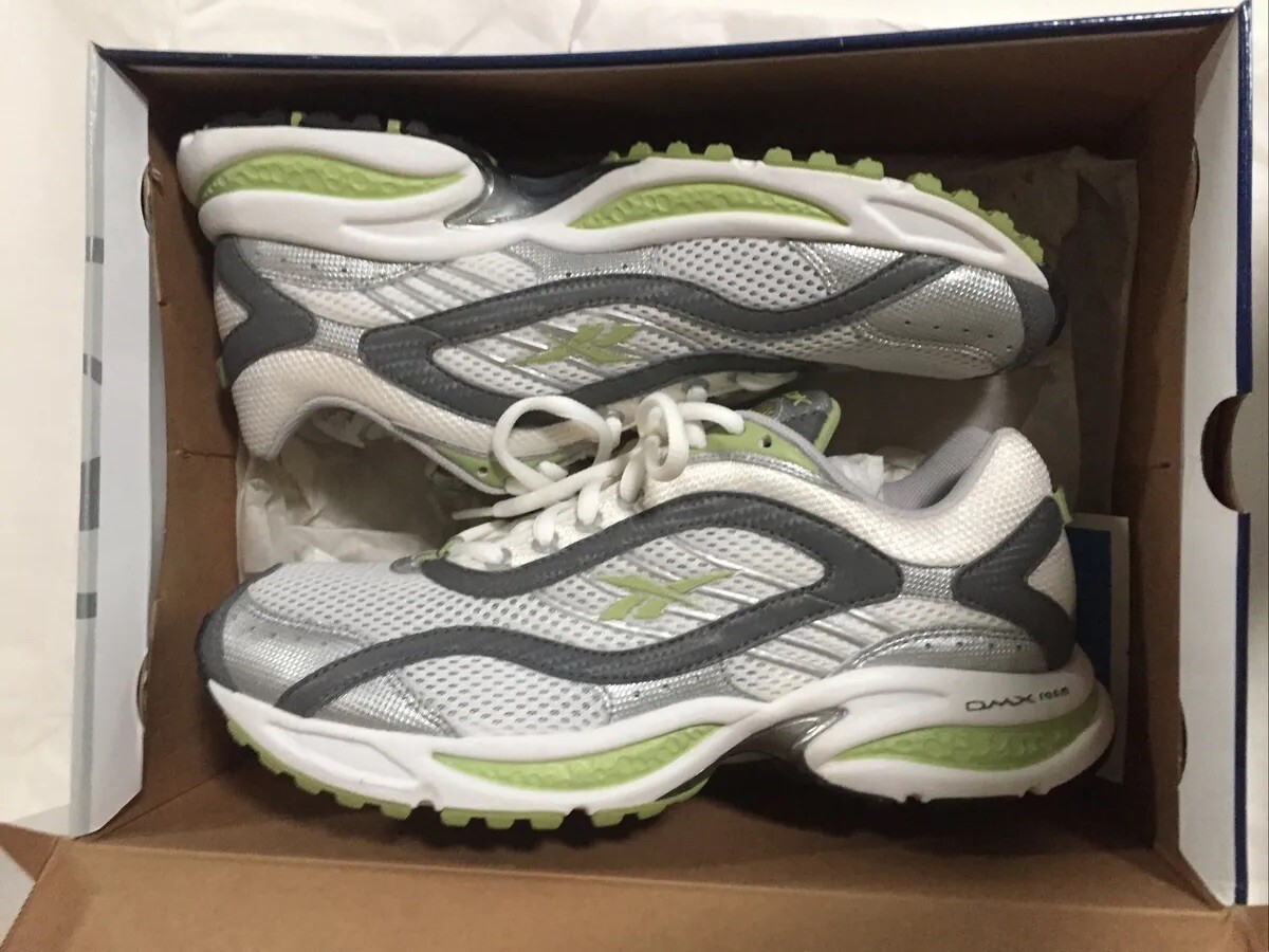 Reebok Boston Fury Women’s Running Tennis Shoe Sz 9 Style 172261 Gray Lime White