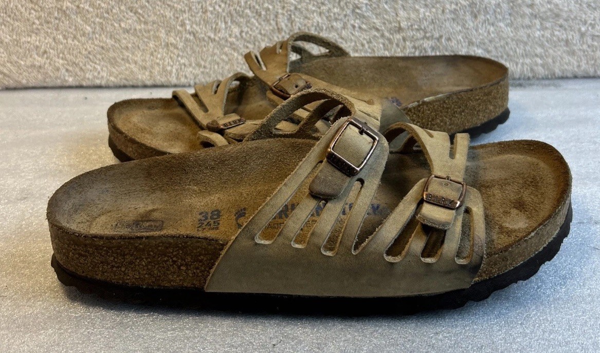 Birkenstock Granada Size 38 US W-7-M-5 Soft Footbed Brown