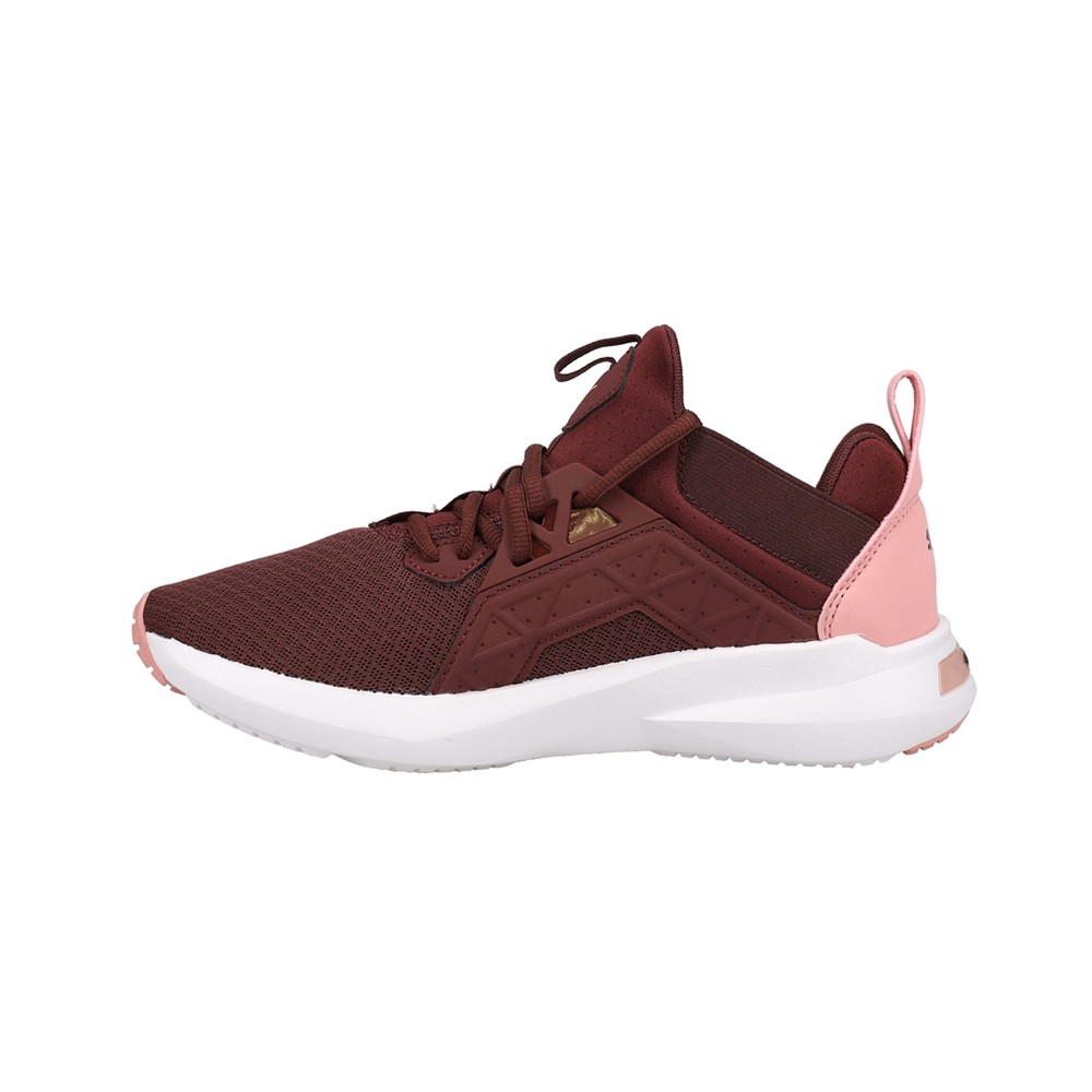PUMA Softride Enzo Nxt Lace Up Youth Girls Pink, Red Sneakers Casual Shoes 1955