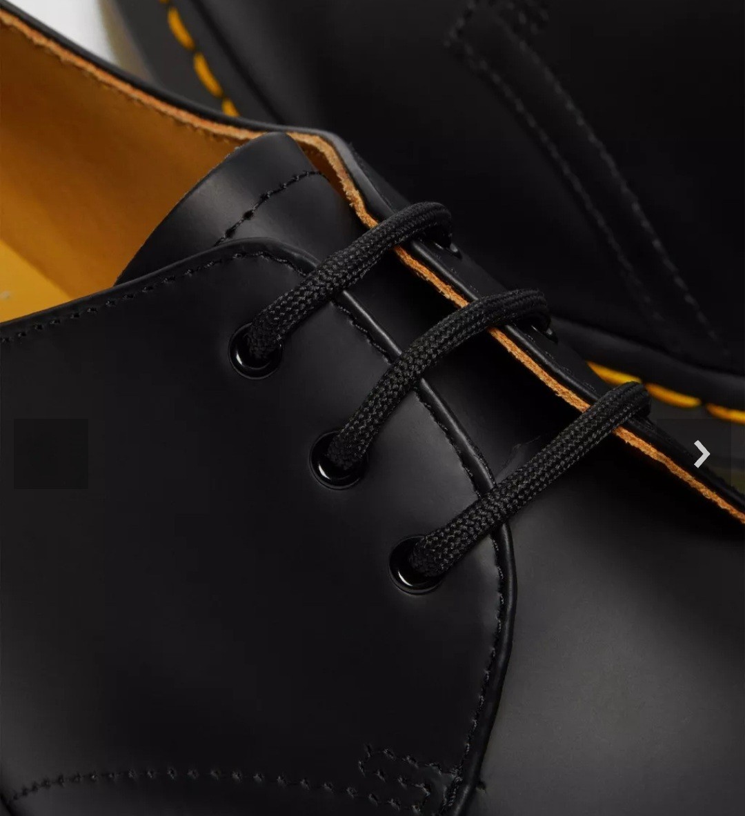 NIB Dr Martens 1461 Smooth Black Leather Oxfords 3 Eye Docs 4M/5W Rare Size