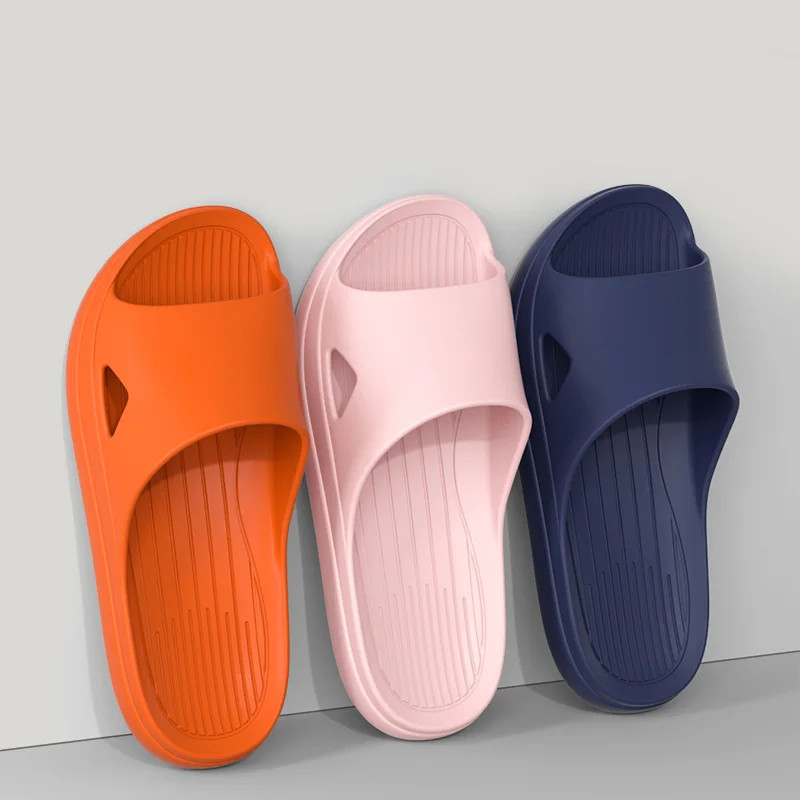Soft Home Slippers Couple Summer Indoor Skid Proof Bathroom Slippers Sandals Hot