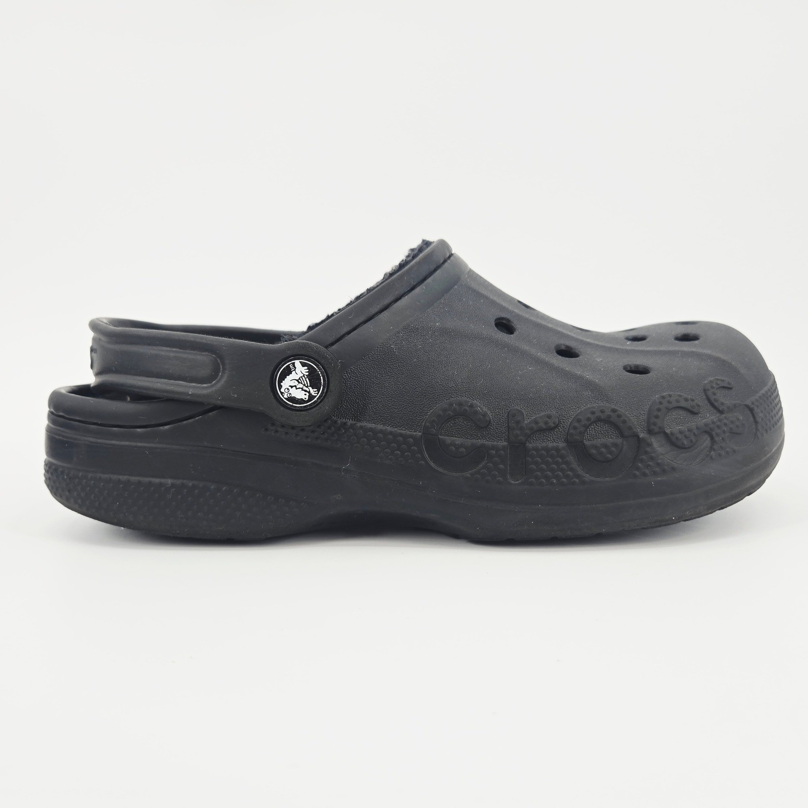 Crocs Baya Lined Clog Black Fleece Women 8 Men 6 Gorpcore Comfy Slippers Unisex