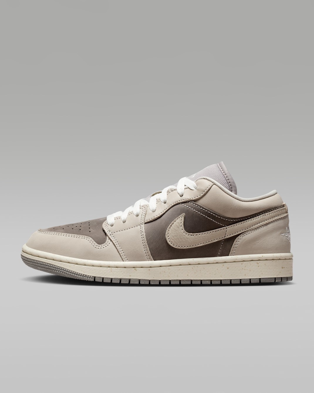 NIKE Women’s Air Jordan 1 Low SE IB7011-001 Enigma Stone Pale Ivory Hemp Oatmeal
