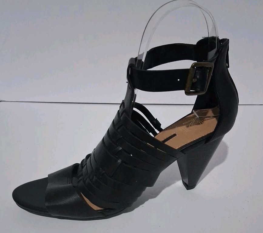 New Directions Strappy Gladiator Open Toe Sandals 3.5 IN Block Heel Size 7.5