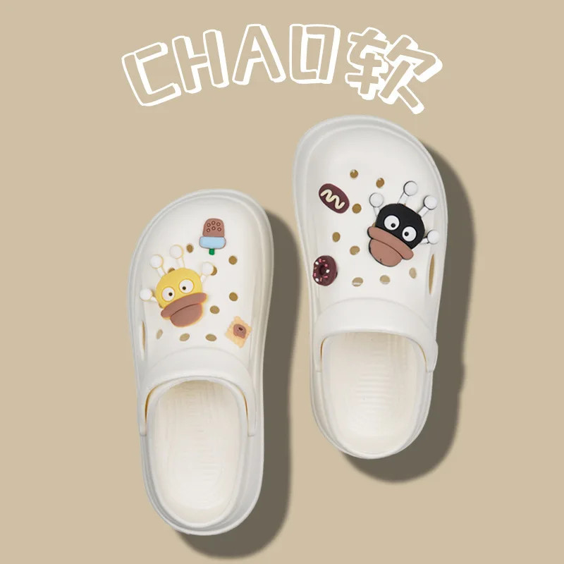 Unisex Thick Bottom Anti-slip Summer Outdoor Sandals Slippers Beach Shoes Breath