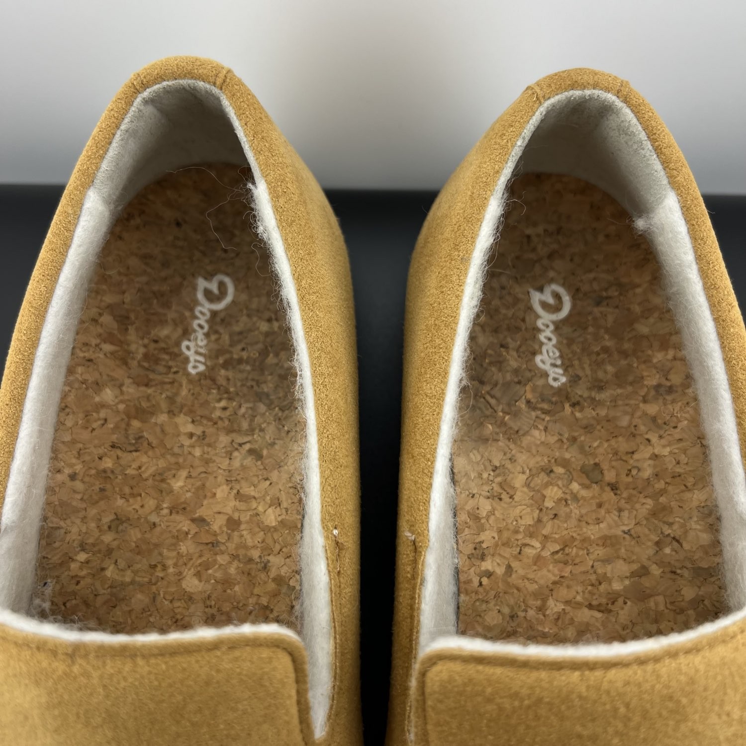 Dooeys Recycled Vegan Suede Leather House Loafers Tan / Cream