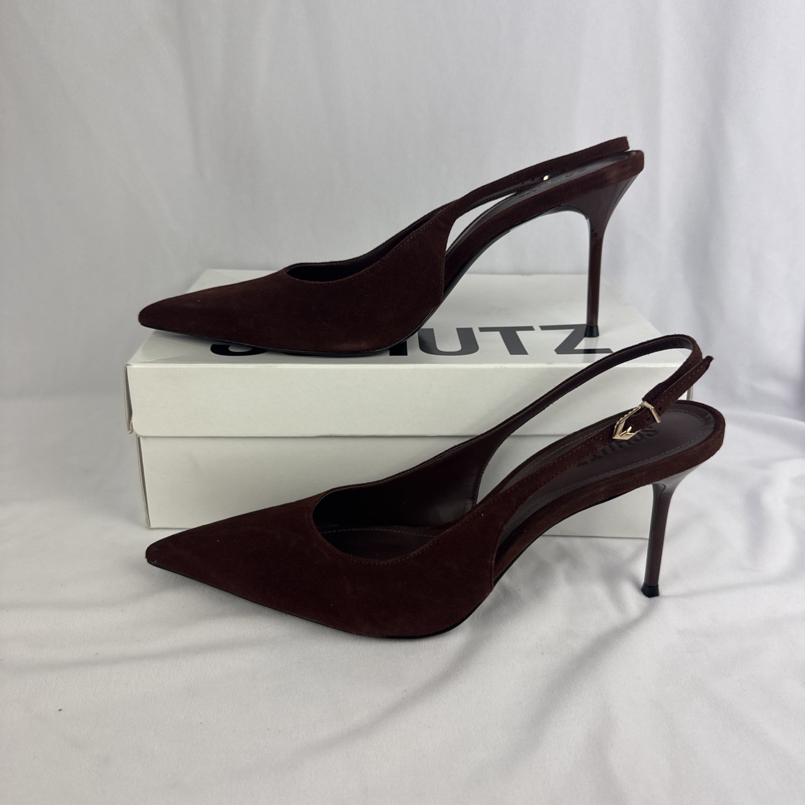SCHUTZ Women’s Alicia Sling Root Brown 10 Medium