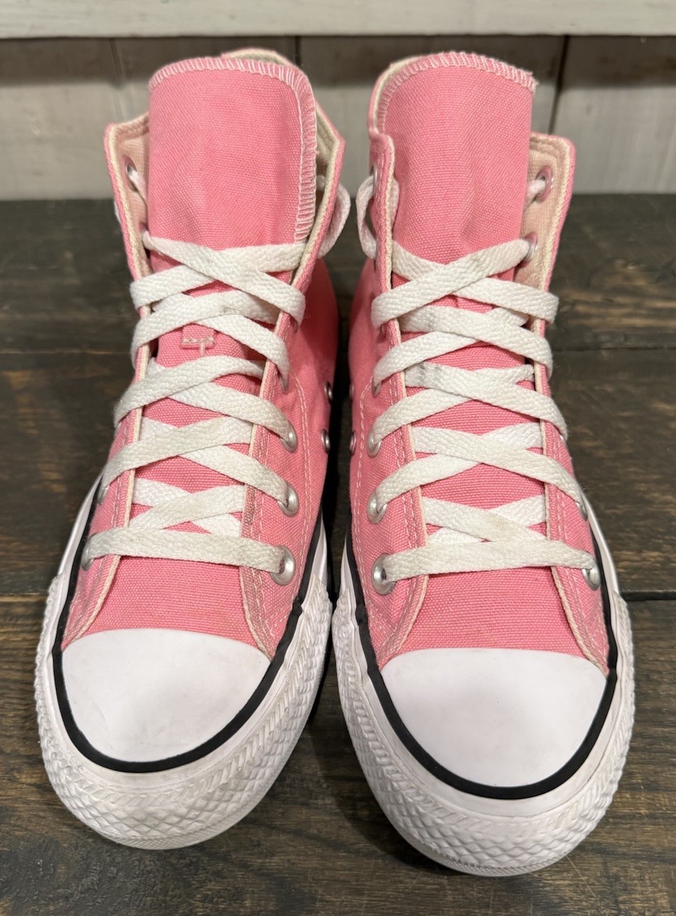 Converse All Star High Top Chuck Taylor Womens 6 Mens 4 Pink Sneakers A05590F