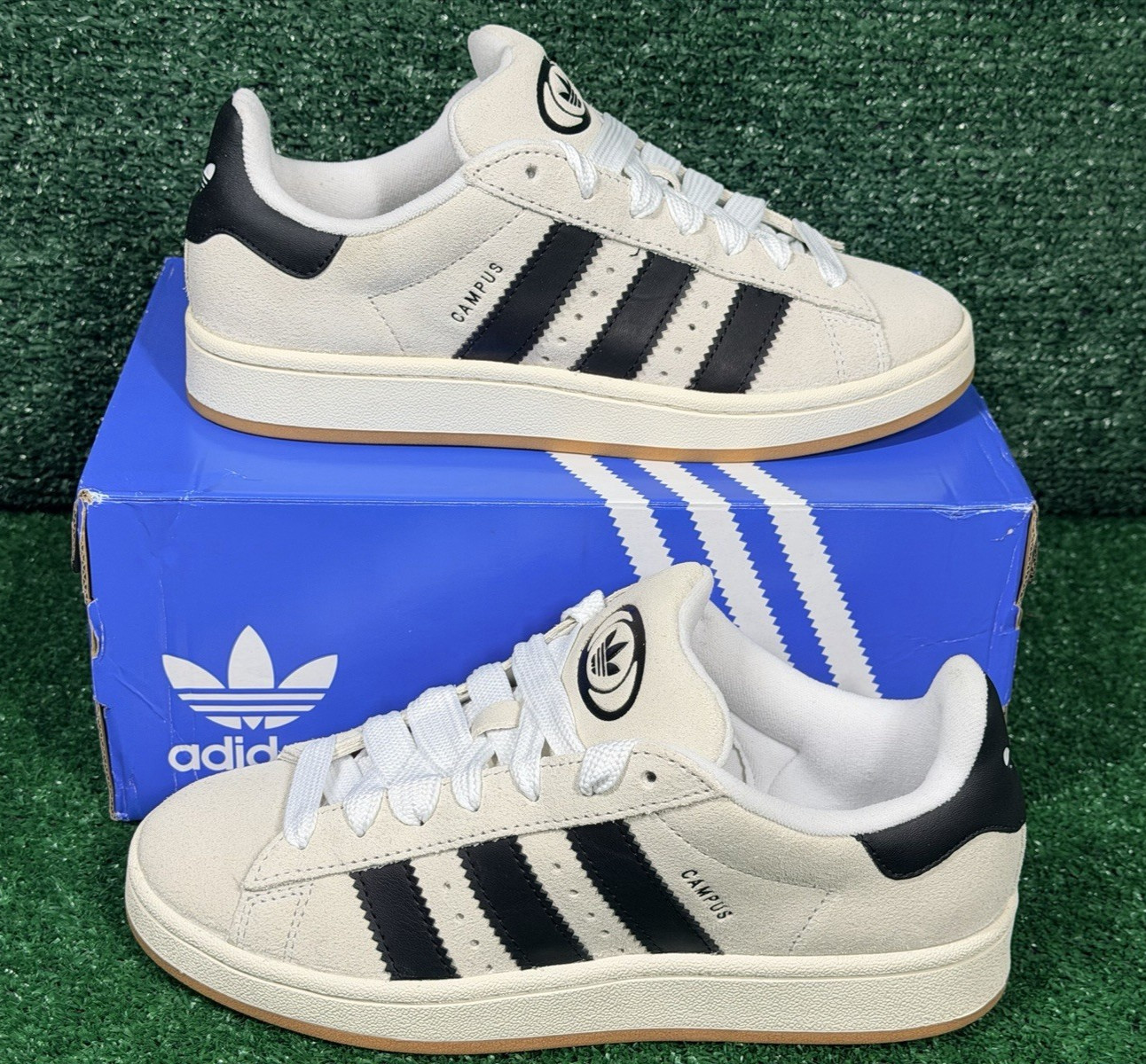 adidas Campus 00s Suede Sneakers Women’s Size 8 Crystal White / Black GY0042 NIB