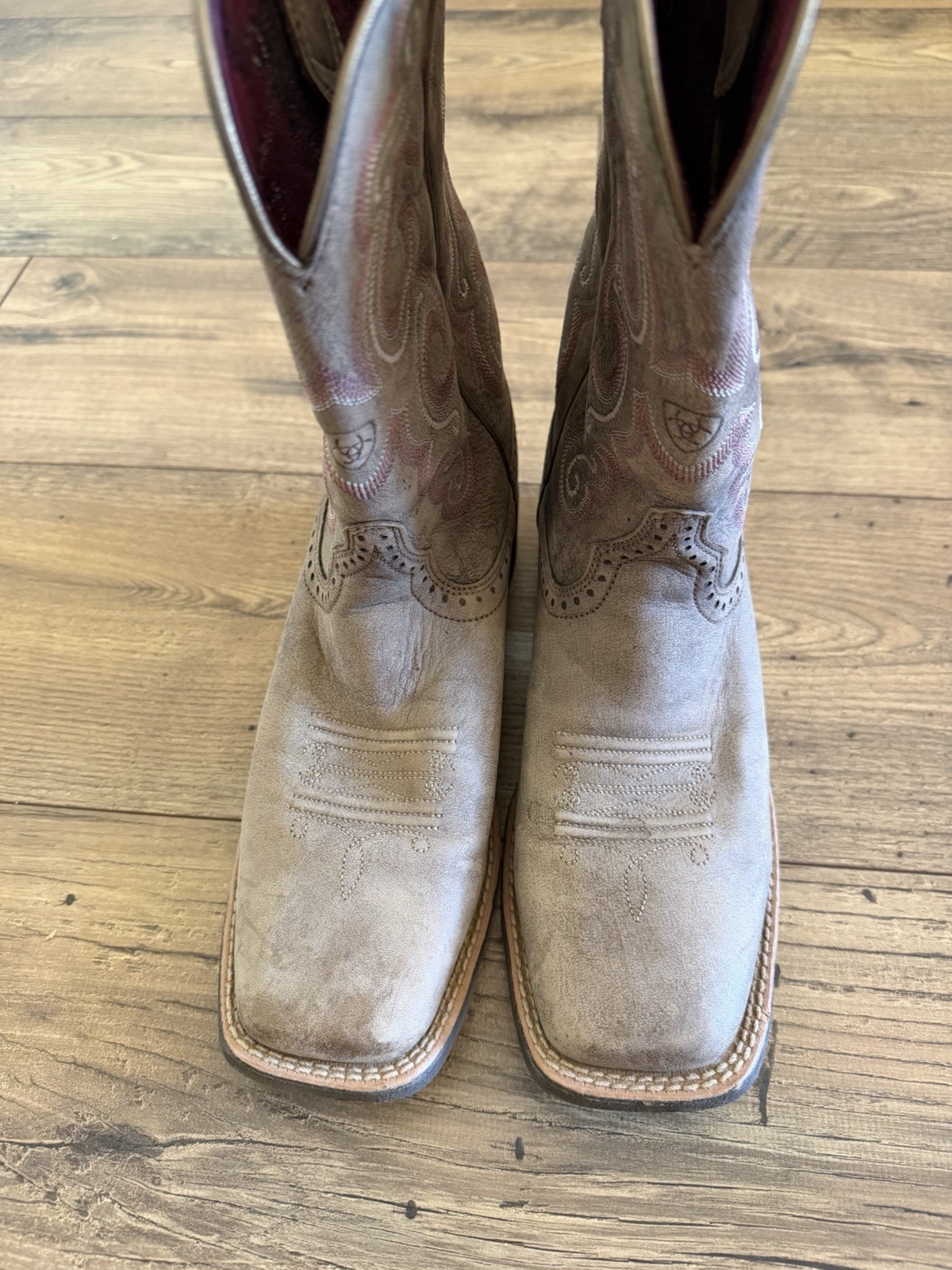 Ariat Women’s Quickdraw Western Boots Chocolate Brown, Wide Square Toe Size 7.5B
