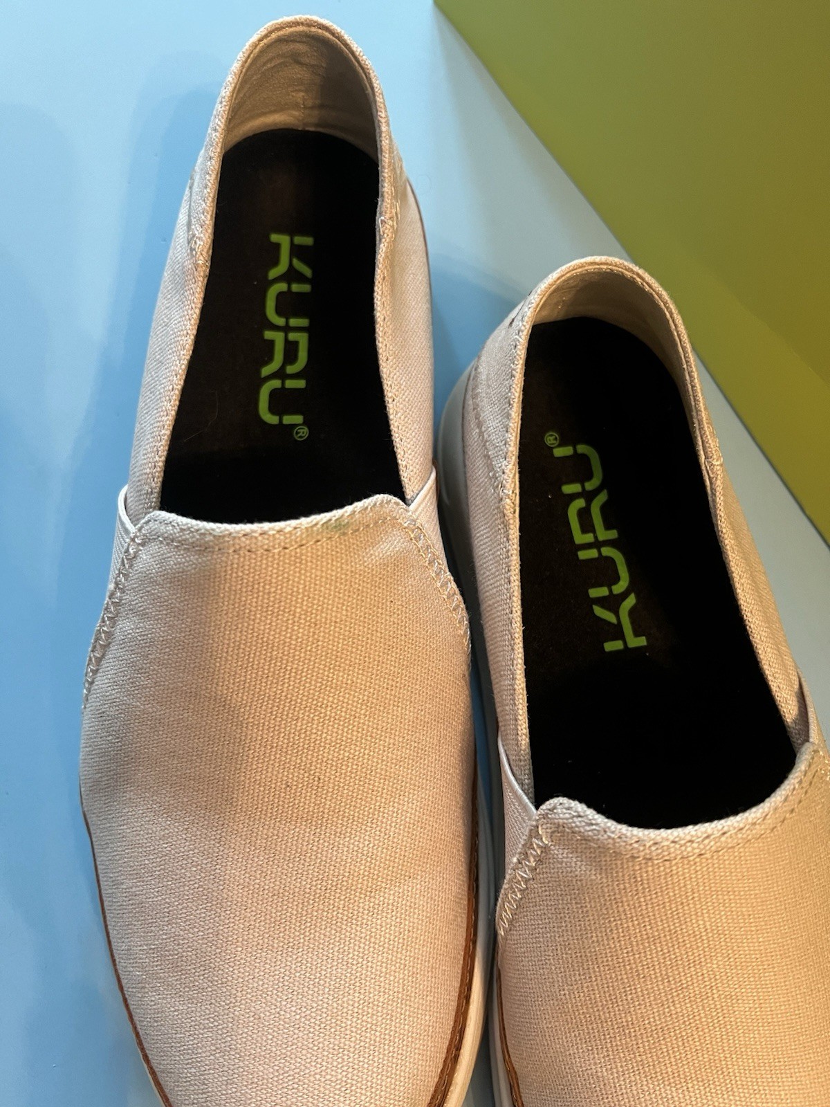 Kuru Roam Atla Classic Womens Size 9.5 Beige Brown Casual Walking Slip-On Shoes