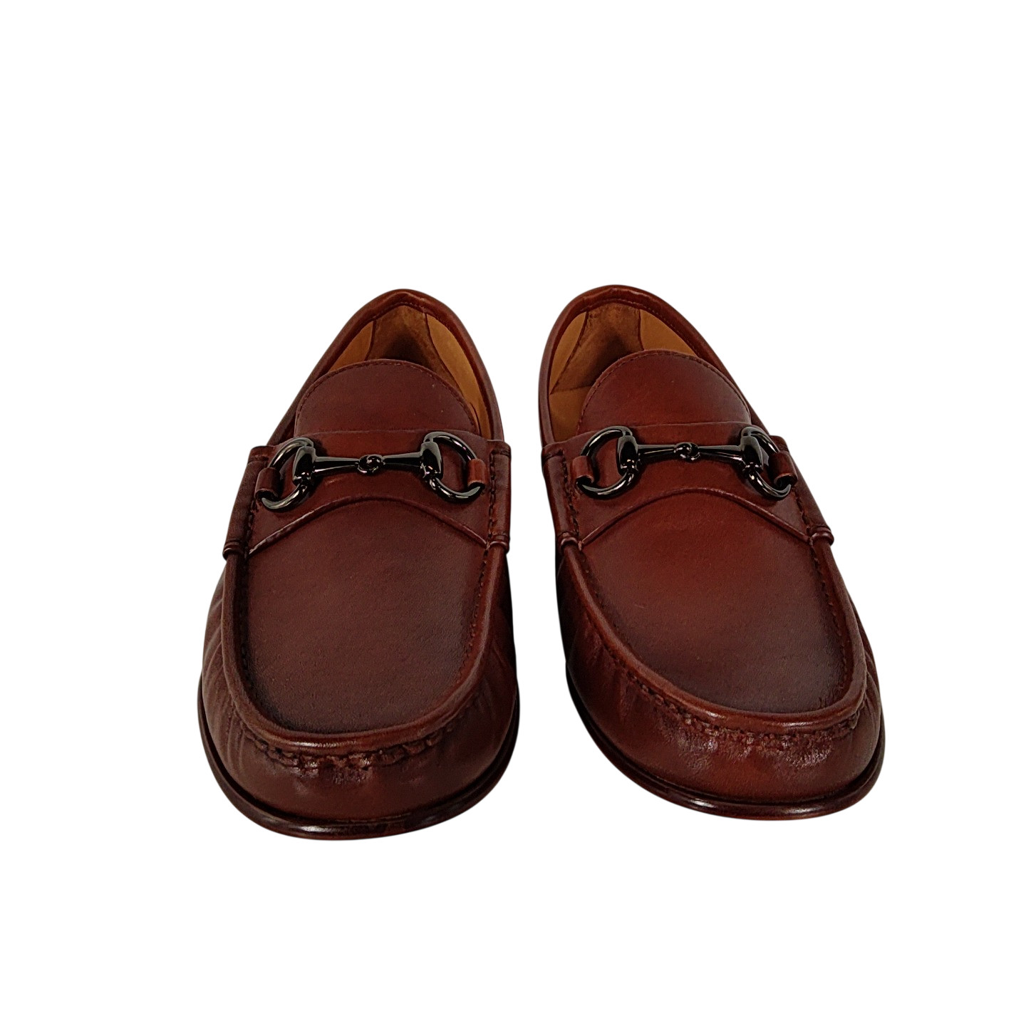 Quince Men Calfskin Leather Horsebit Loafer Brandy 9